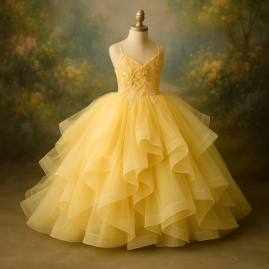 Yellow Couture Rental Dresses