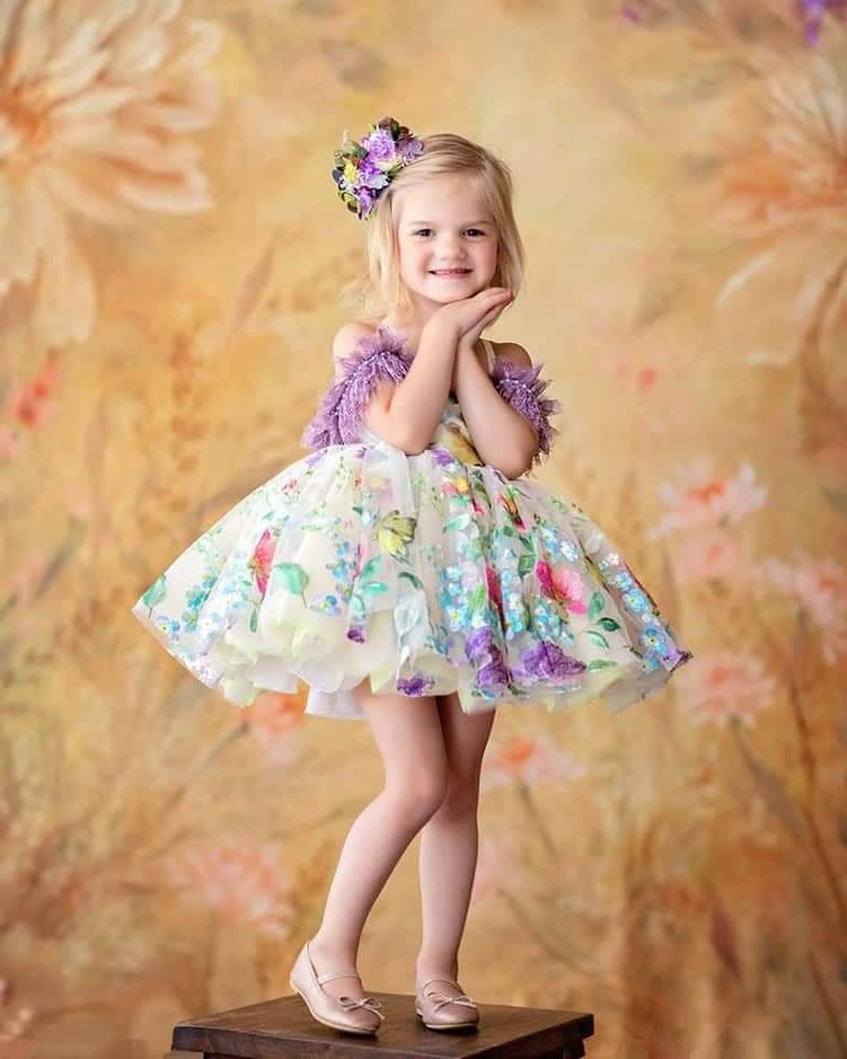 REMNANT Silver/pastel purples SEQUIN BUTTERFLY