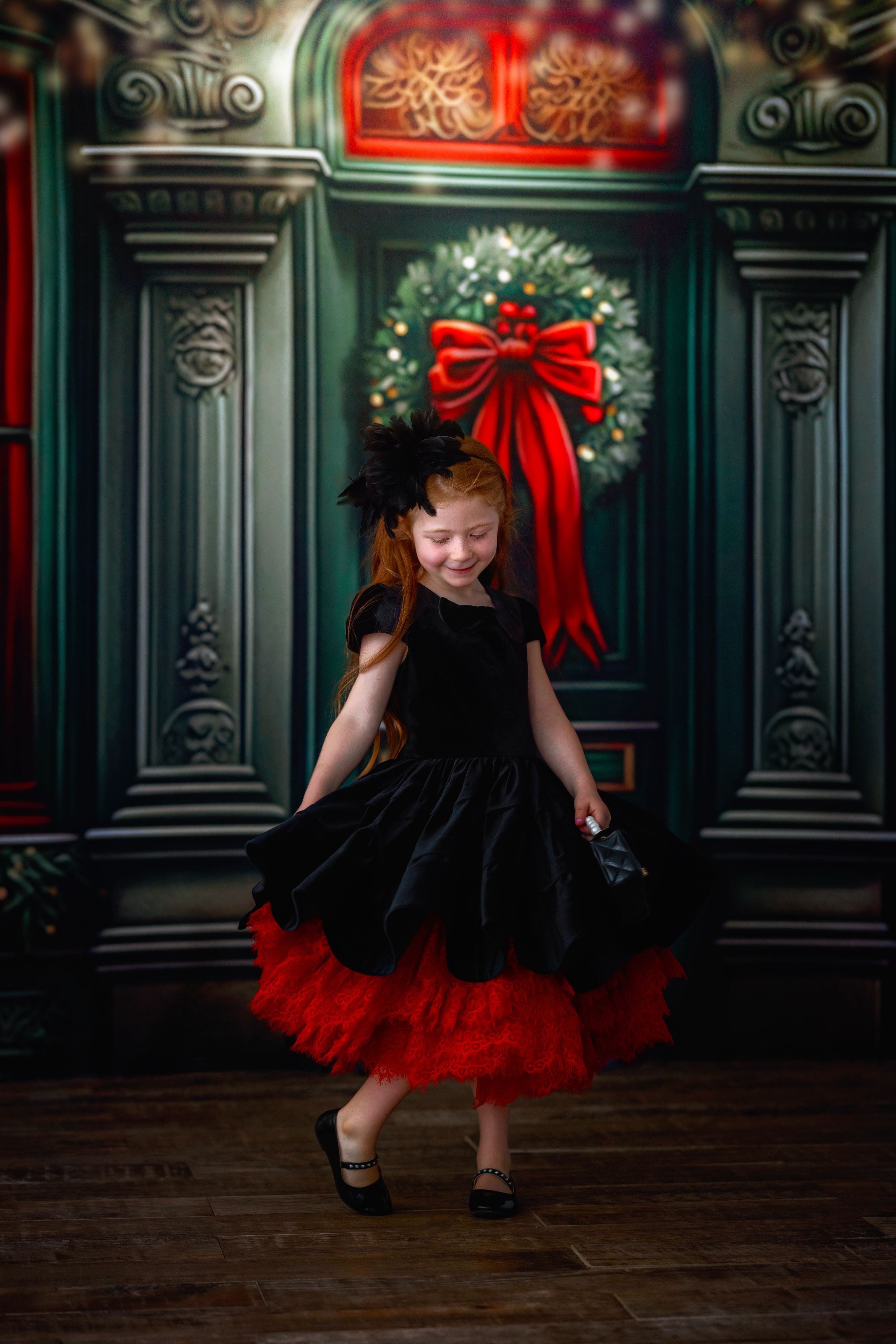 NEW Couture gown set "Sammy" - petal length dress + 3 short tulle lace skirts ( 5 Year - 7 Year)