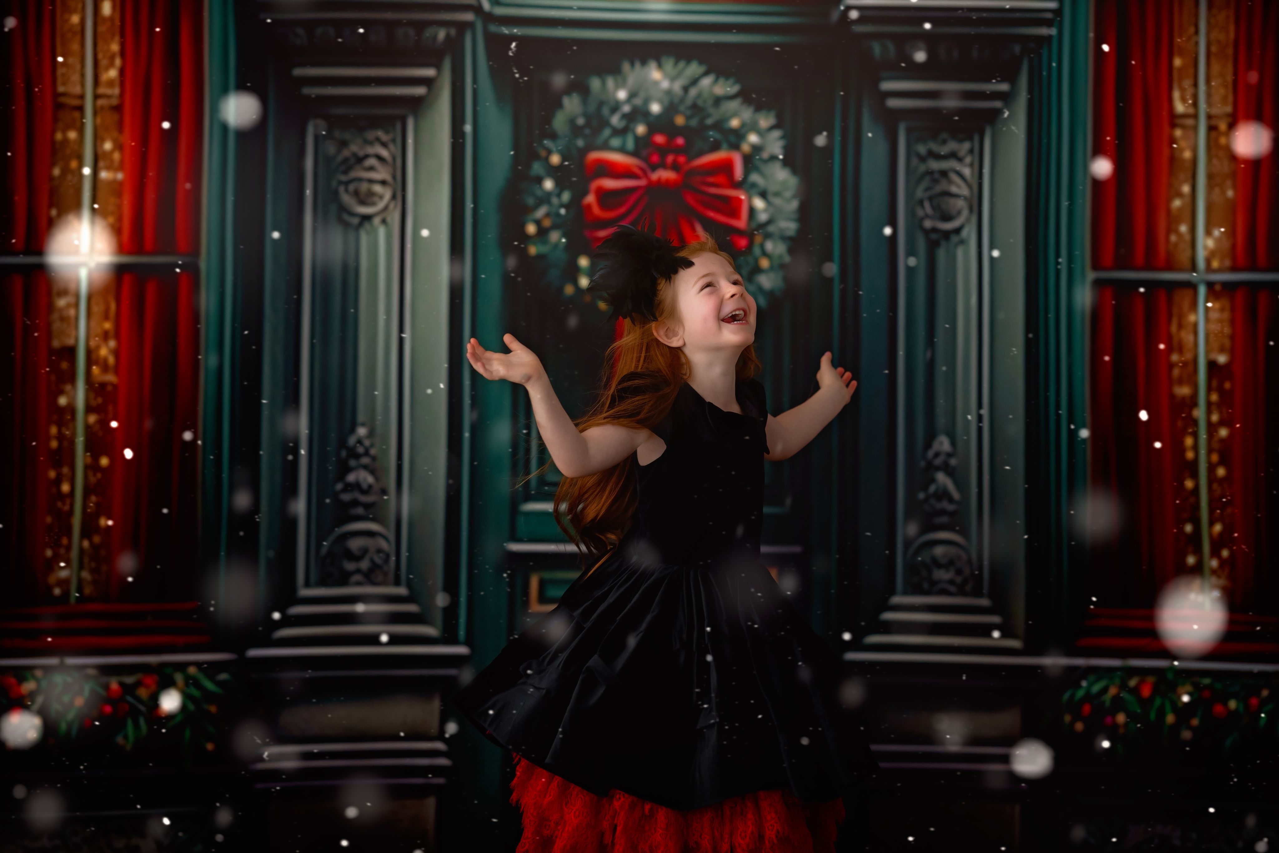 NEW Couture gown set "Sammy" - petal length dress + 3 short tulle lace skirts ( 5 Year - 7 Year)