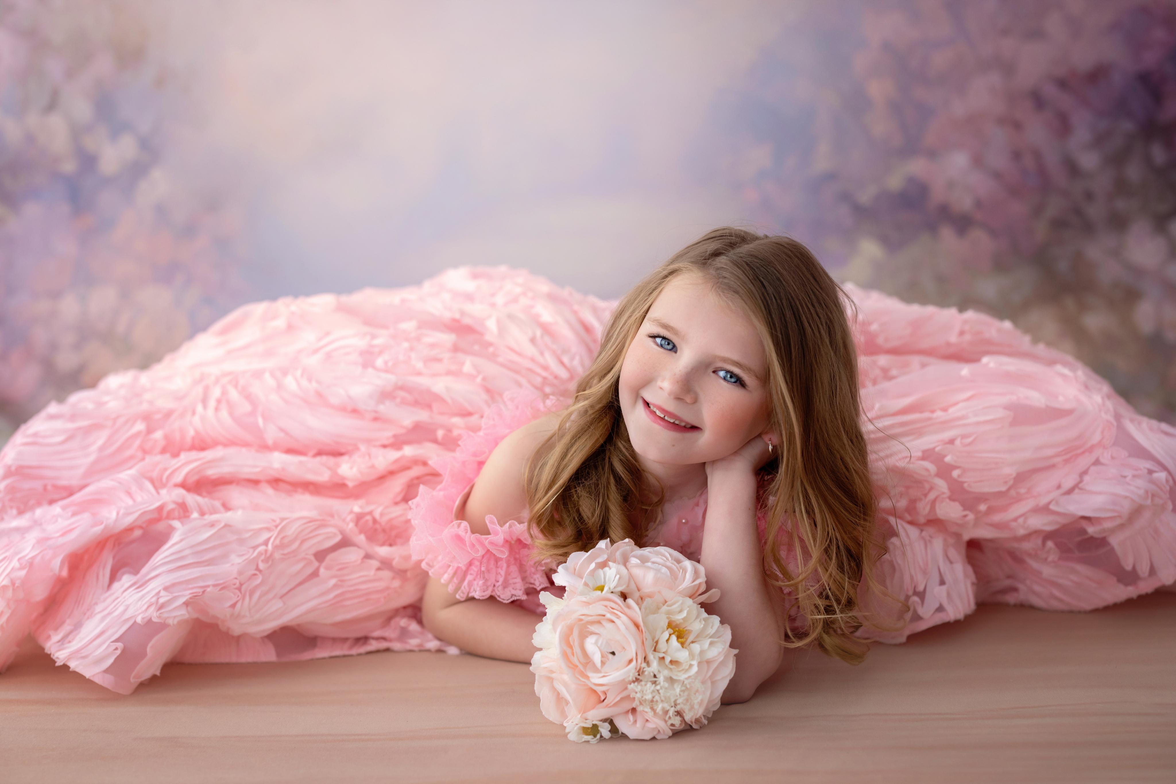REMNANT posy bubble gum pink