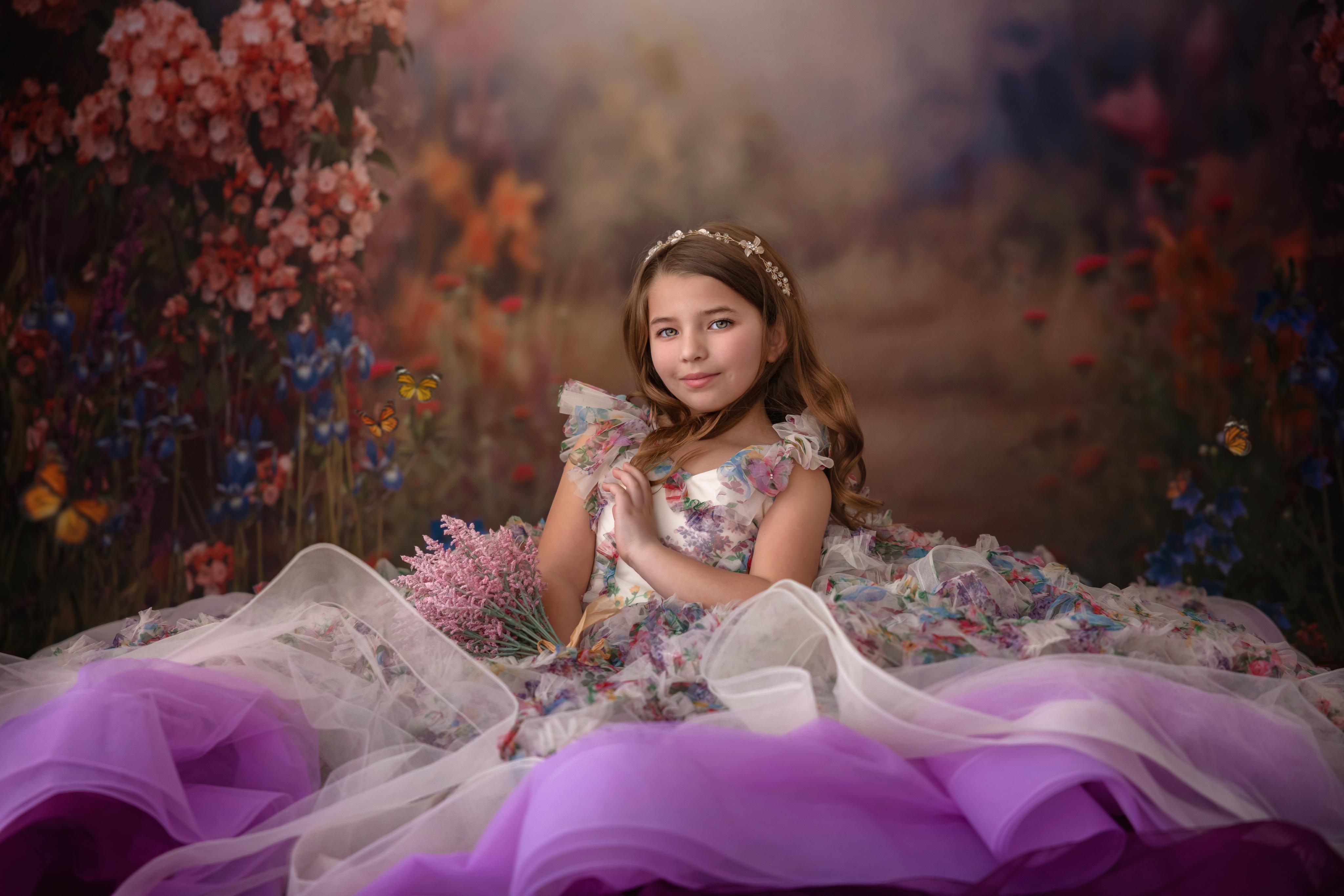 "Meadow Bloom" Editorial Dress | Couture Gown for Special Occasions | Custom Colors Available