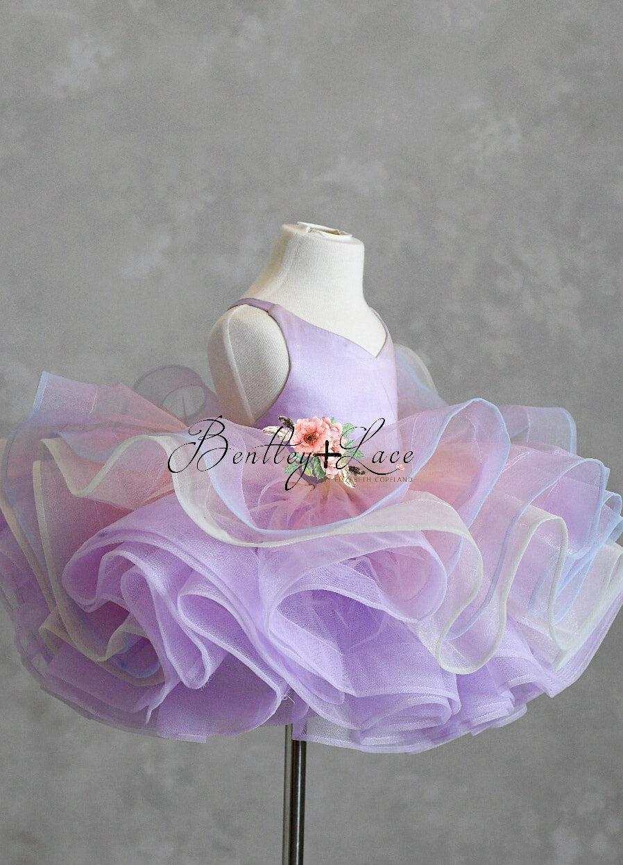 REMNANT ombre silk organza