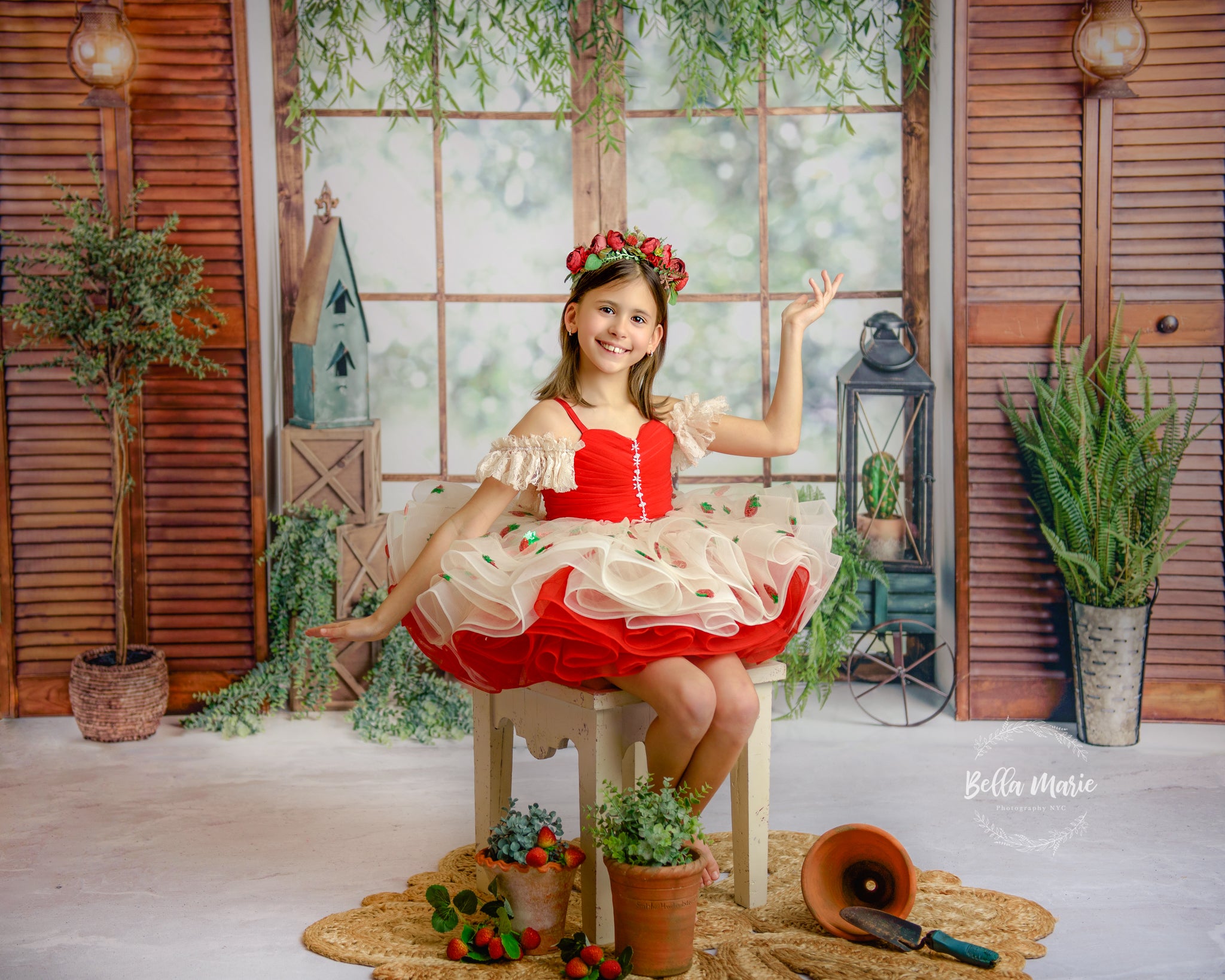 REMNANT STRAWBERRY /IVORY