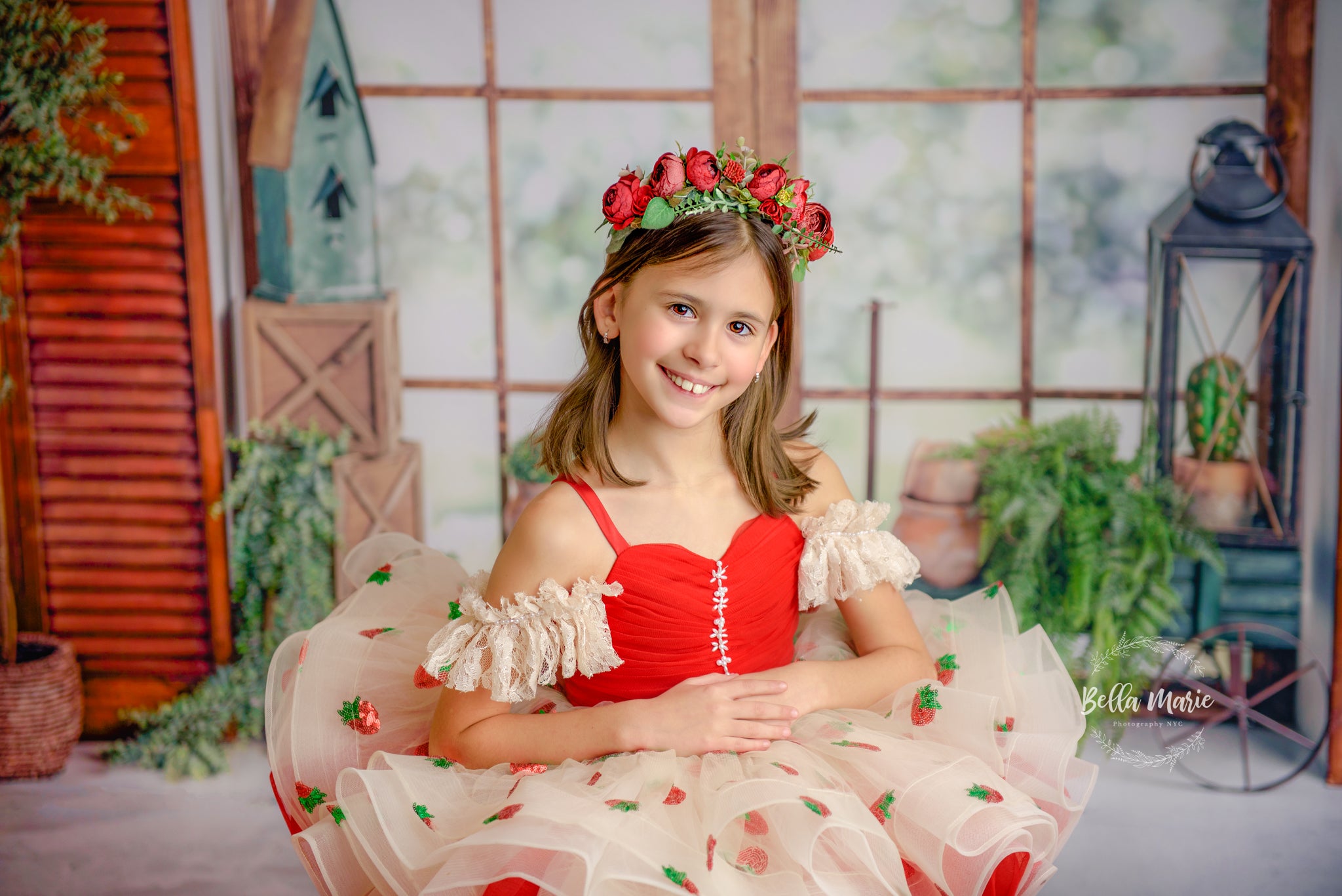 REMNANT STRAWBERRY /IVORY