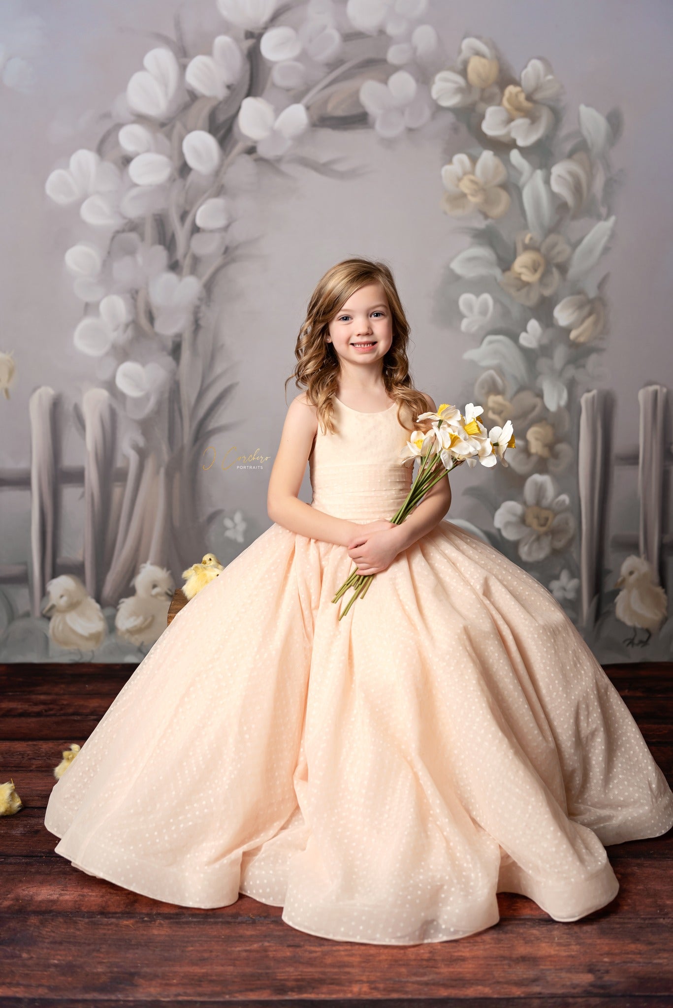 Custom girls flower girl dress