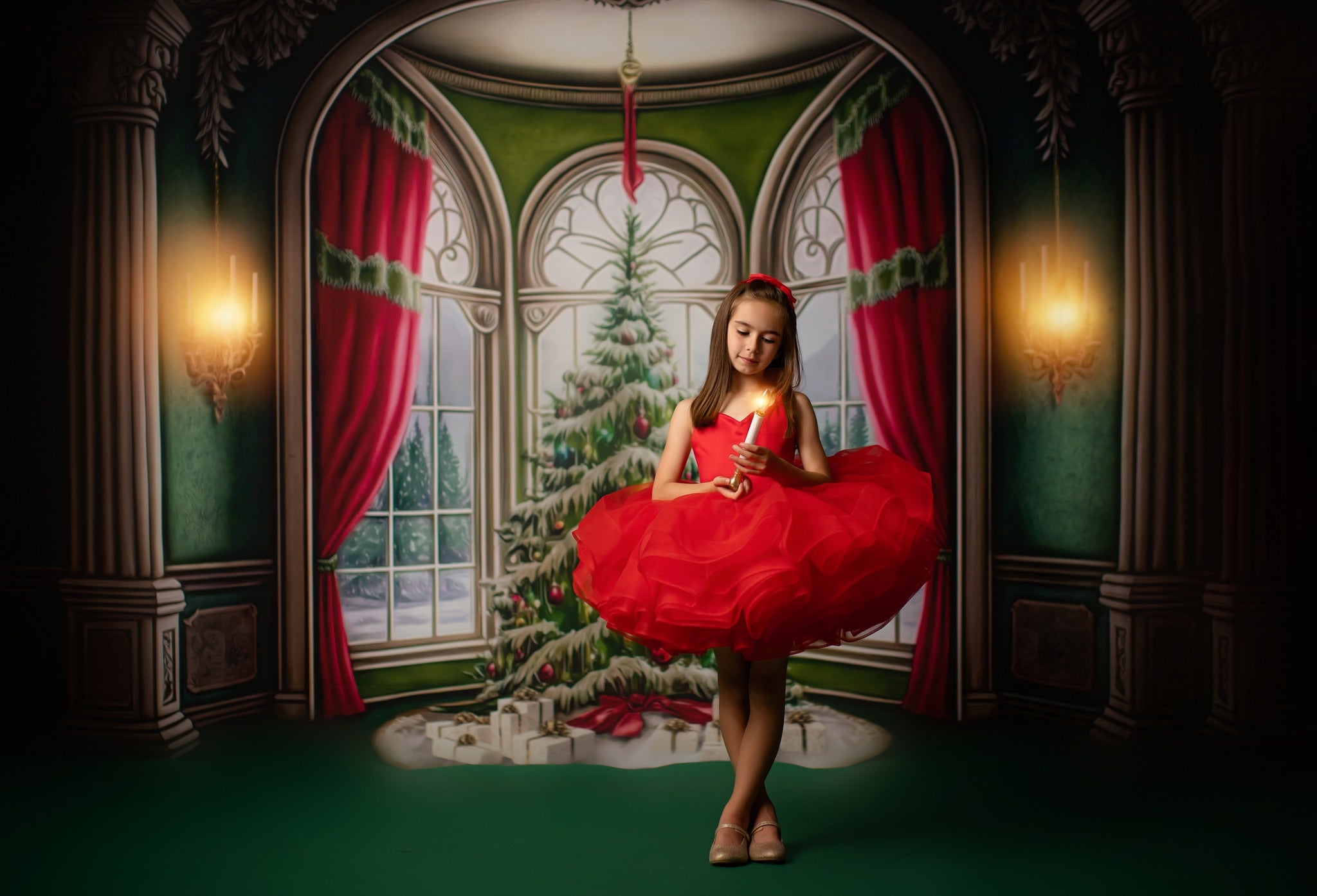 "Bridal soft tulle dress in vibrant primary colors, featuring a flexible back with shoulder ties for size adjustment."