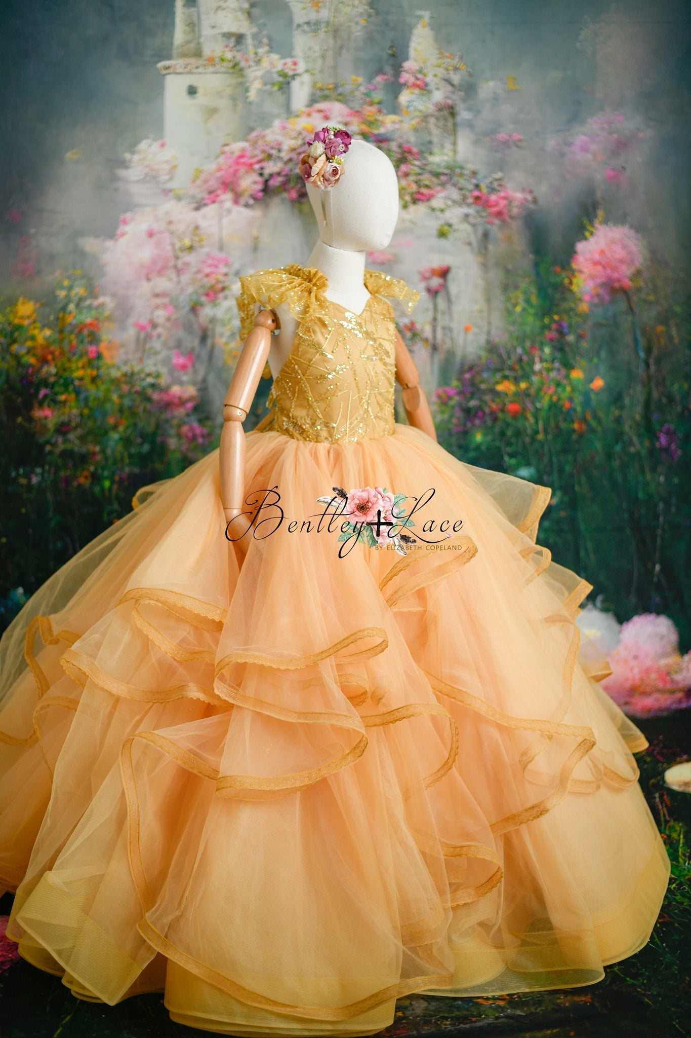 REMNANT gold 3D floral