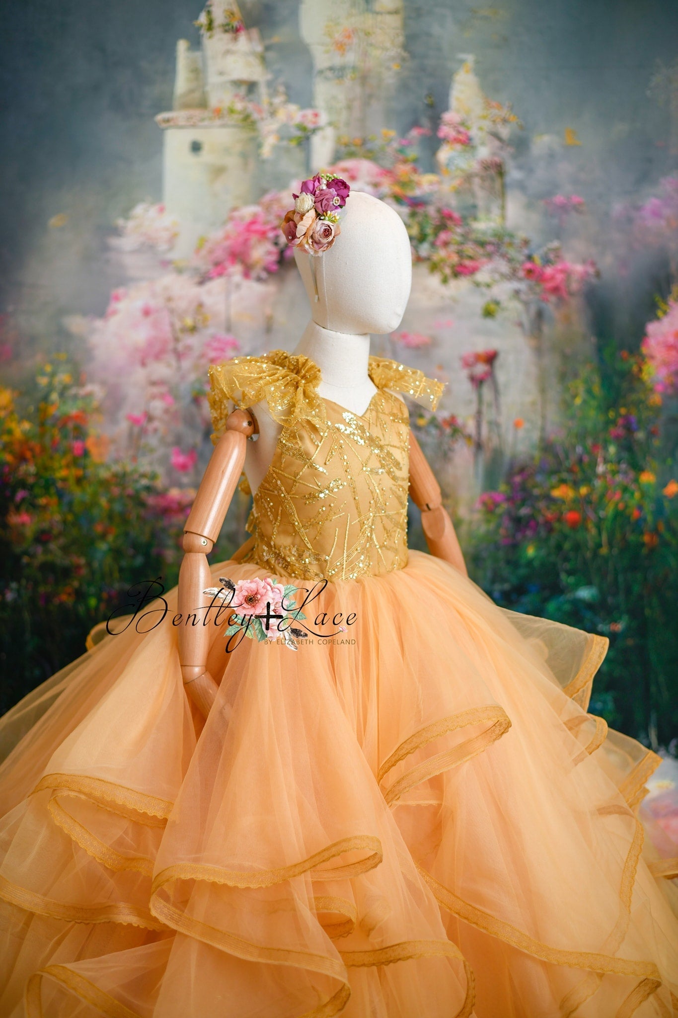 REMNANT gold 3D floral