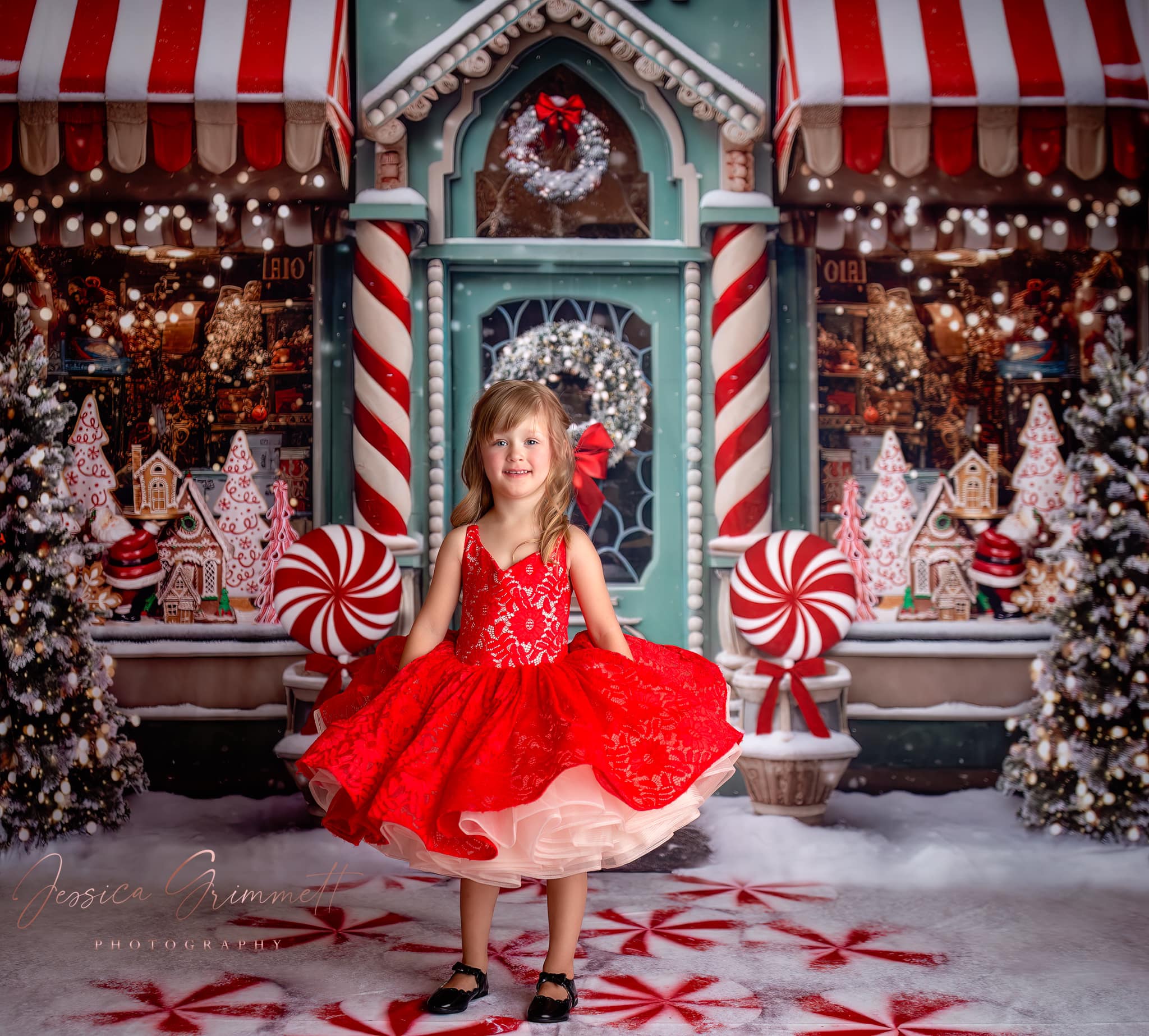 "Shelby" in Red- Petal Length Dress (4 Year-Petite 5 Year)