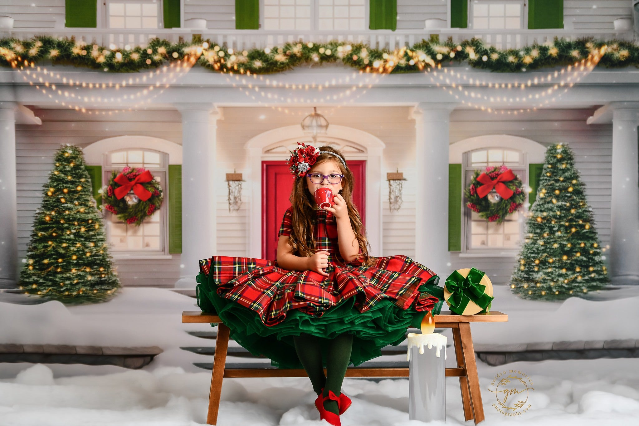 Couture gown rental: "Darling Plaid" Red Vintage Dress Cap Sleeve ( 5 Year - Petite 6 Year)