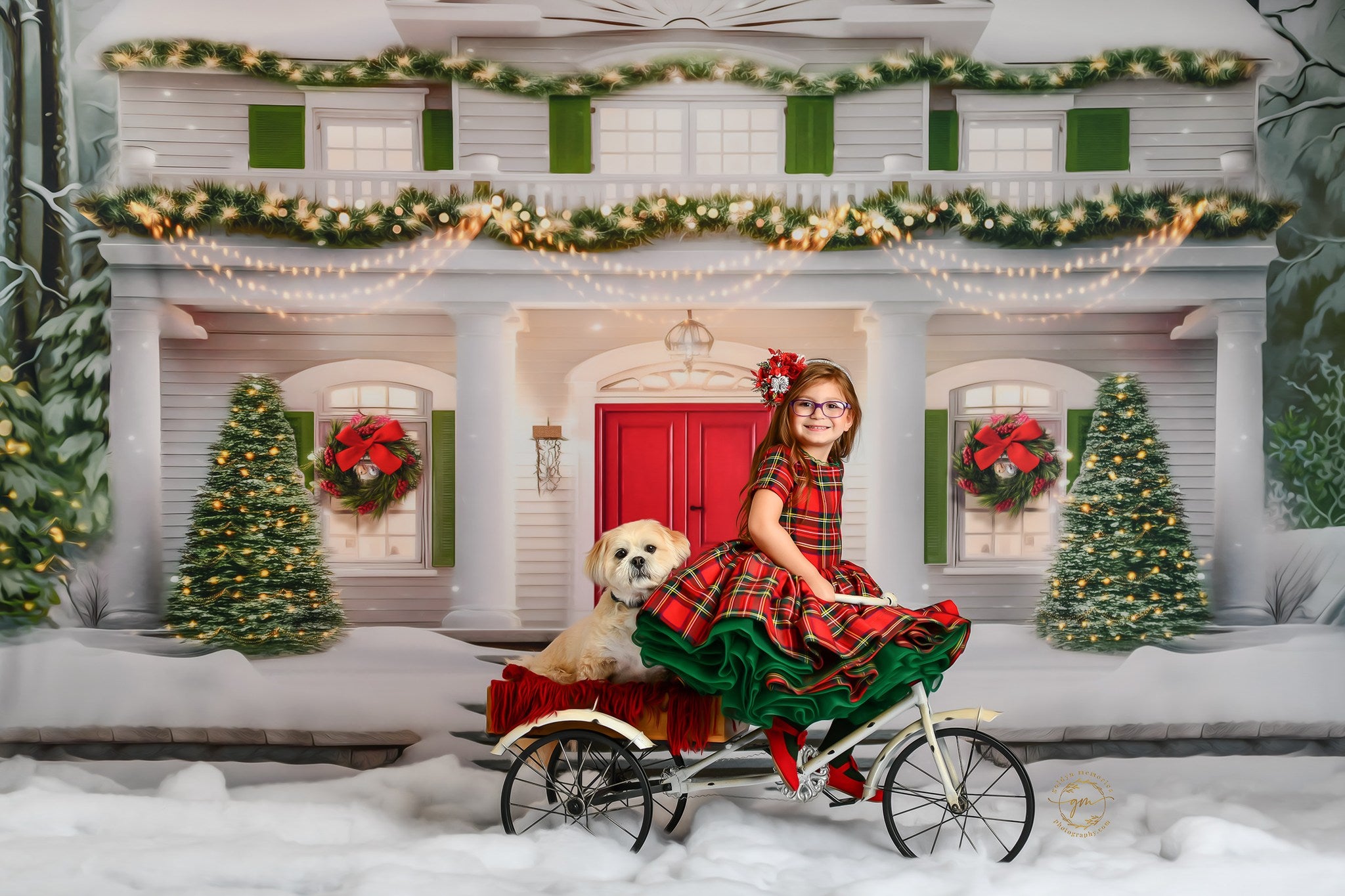 Couture gown rental: "Darling Plaid" Red Vintage Dress Cap Sleeve ( 5 Year - Petite 6 Year)