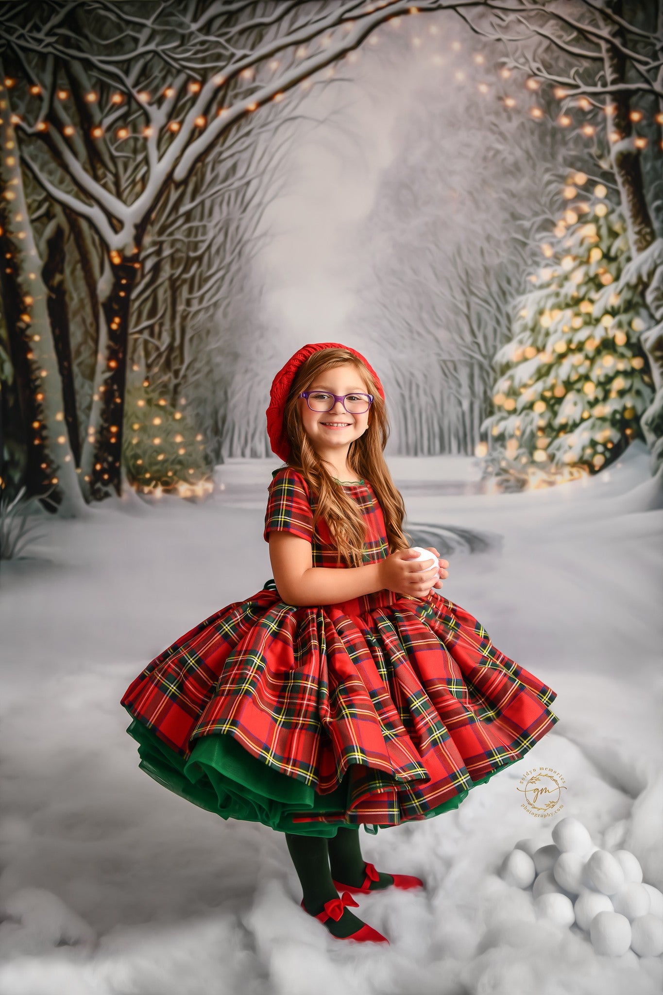 Couture gown rental: "Darling Plaid" Red Vintage Dress Cap Sleeve ( 5 Year - Petite 6 Year)