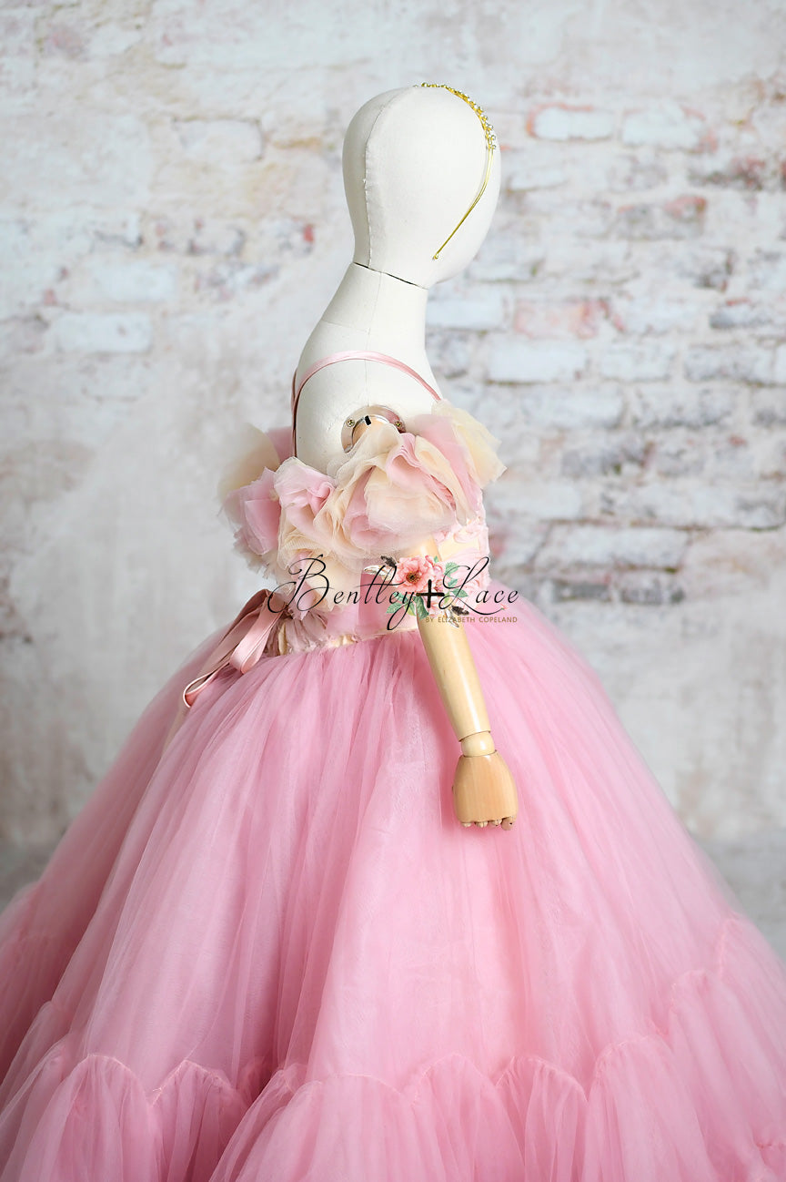 UPGRADE TO A FLOOR LONG TULLE SKIRT -EVANGALINE OR FRENCHIE STYLES