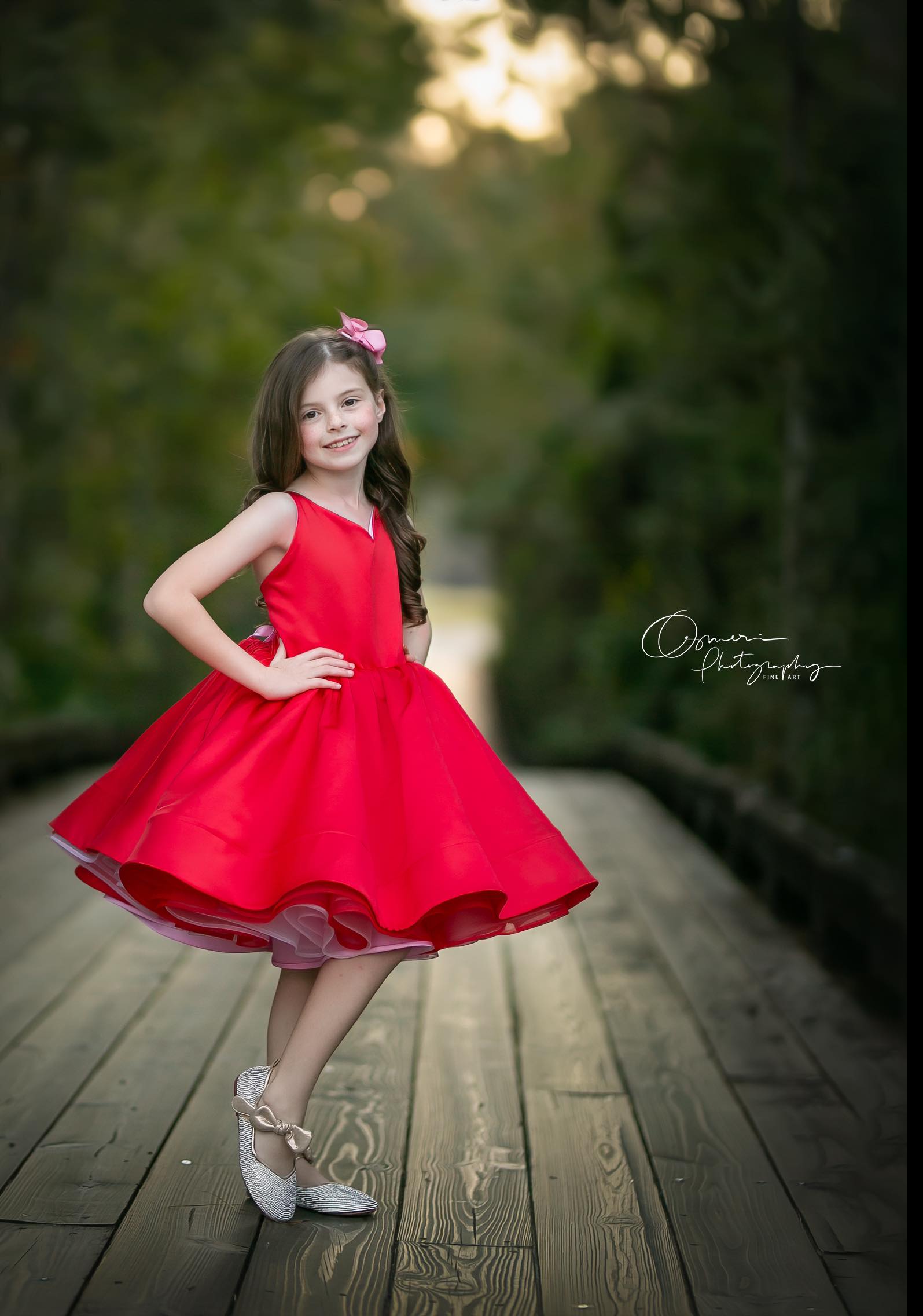 "Love Struck " Couture Rental Dress Box Set - 2 dresses + Color block cape Dress 1 (8 Year - 9 Year up to a petite 10 year) Dress 2