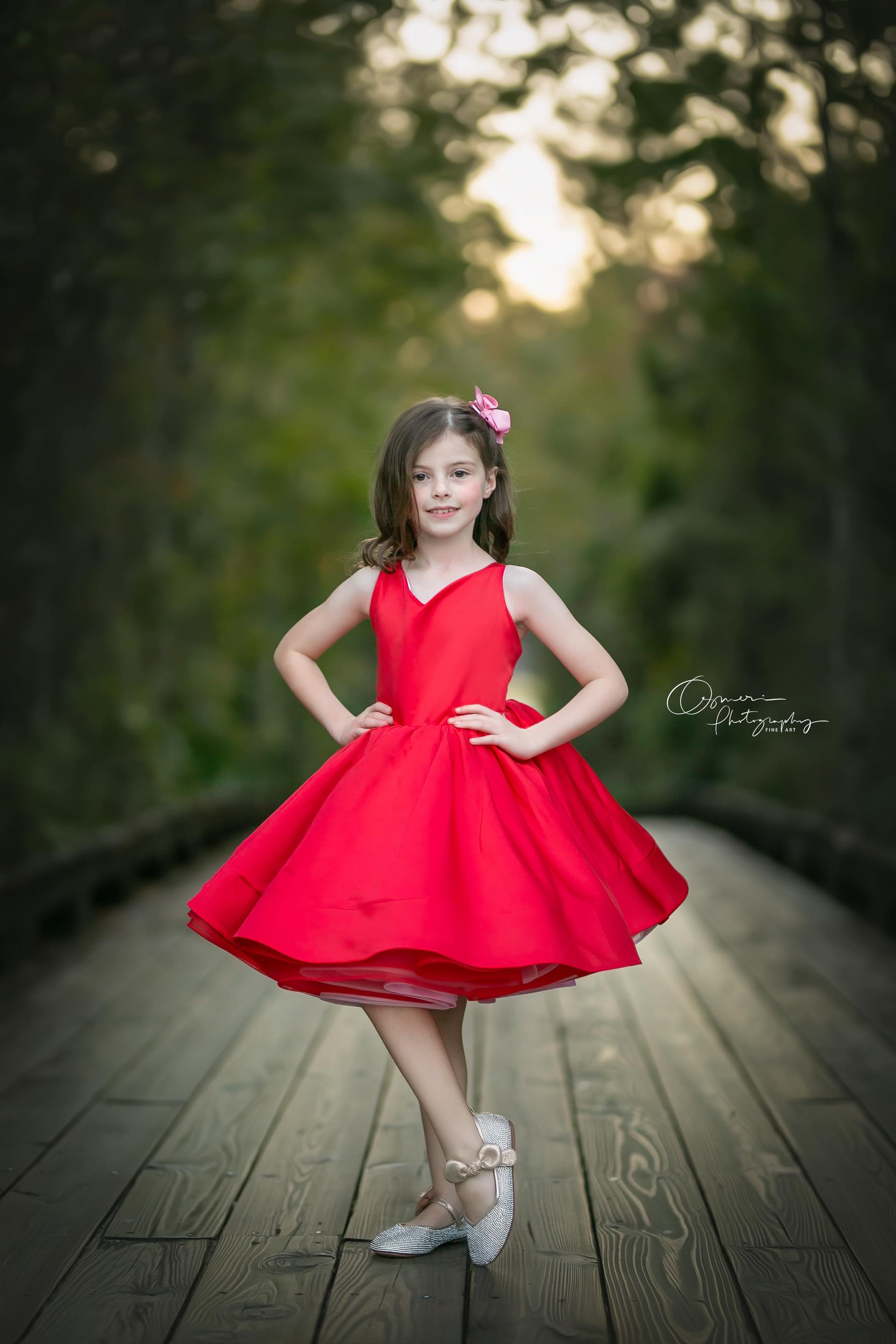 "Love Struck " Couture Rental Dress Box Set - 2 dresses + Color block cape Dress 1 (8 Year - 9 Year up to a petite 10 year) Dress 2