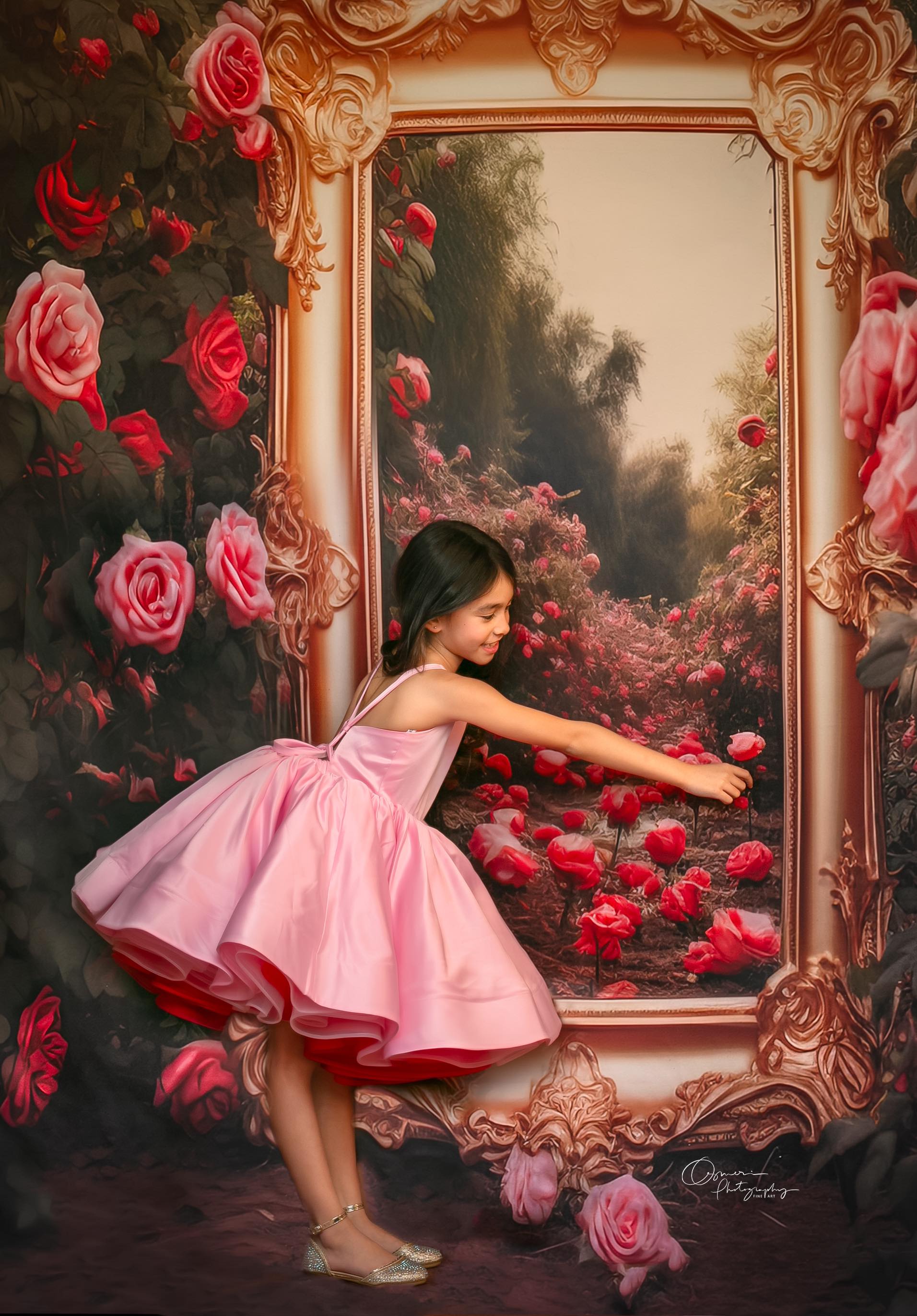 "Love Struck " Couture Rental Dress Box Set - 2 dresses + Color block cape Dress 1 (8 Year - 9 Year up to a petite 10 year) Dress 2