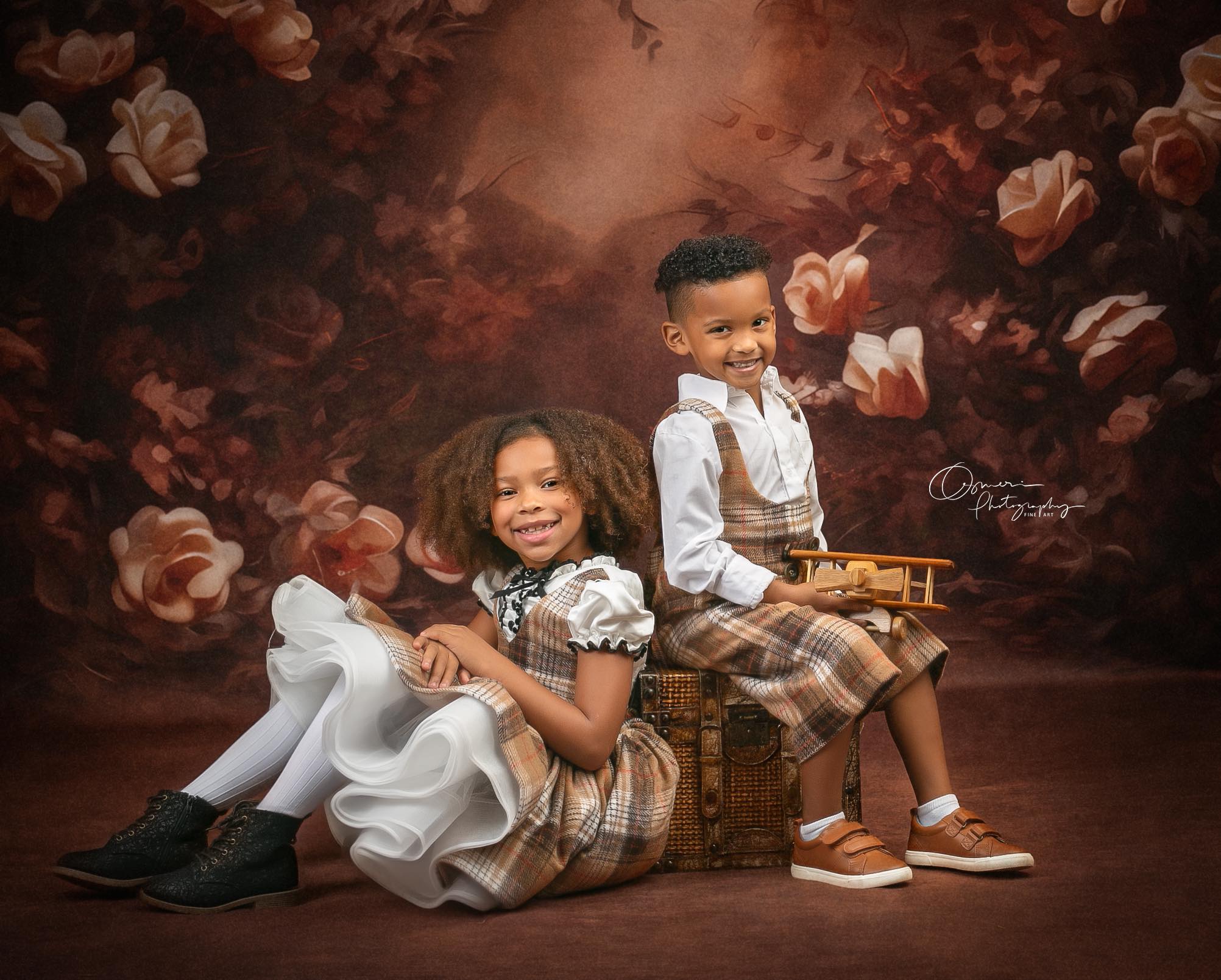 "London Fog" Dress & Boys Shorts Set | Dress (5-6 Years) & Boys Shorts (5-7 Years)