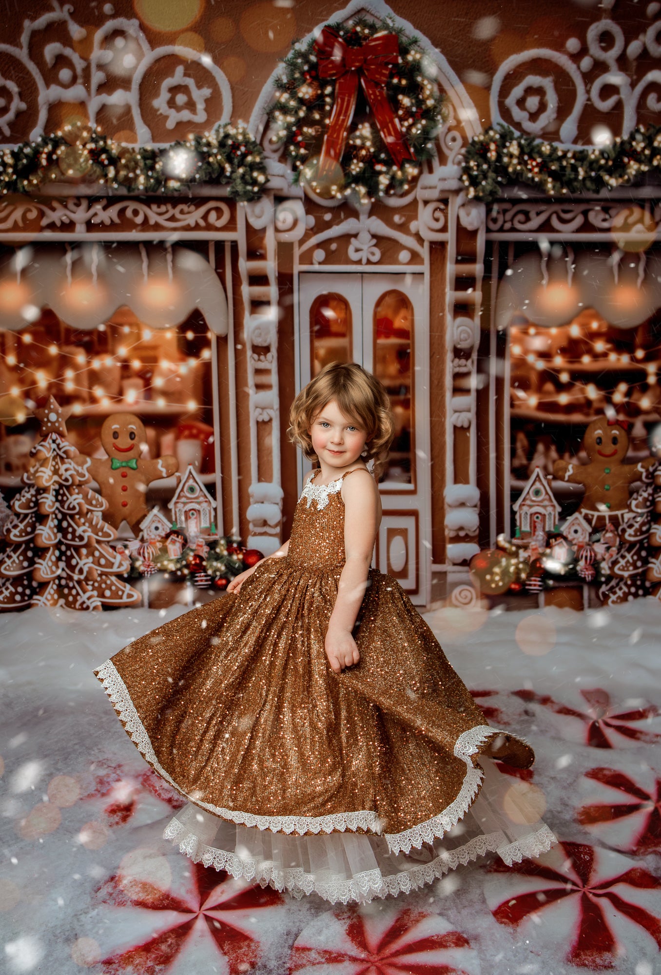 "Ging" - vintage floor length + CAPE ( 4 Year - Petite 5 Year)