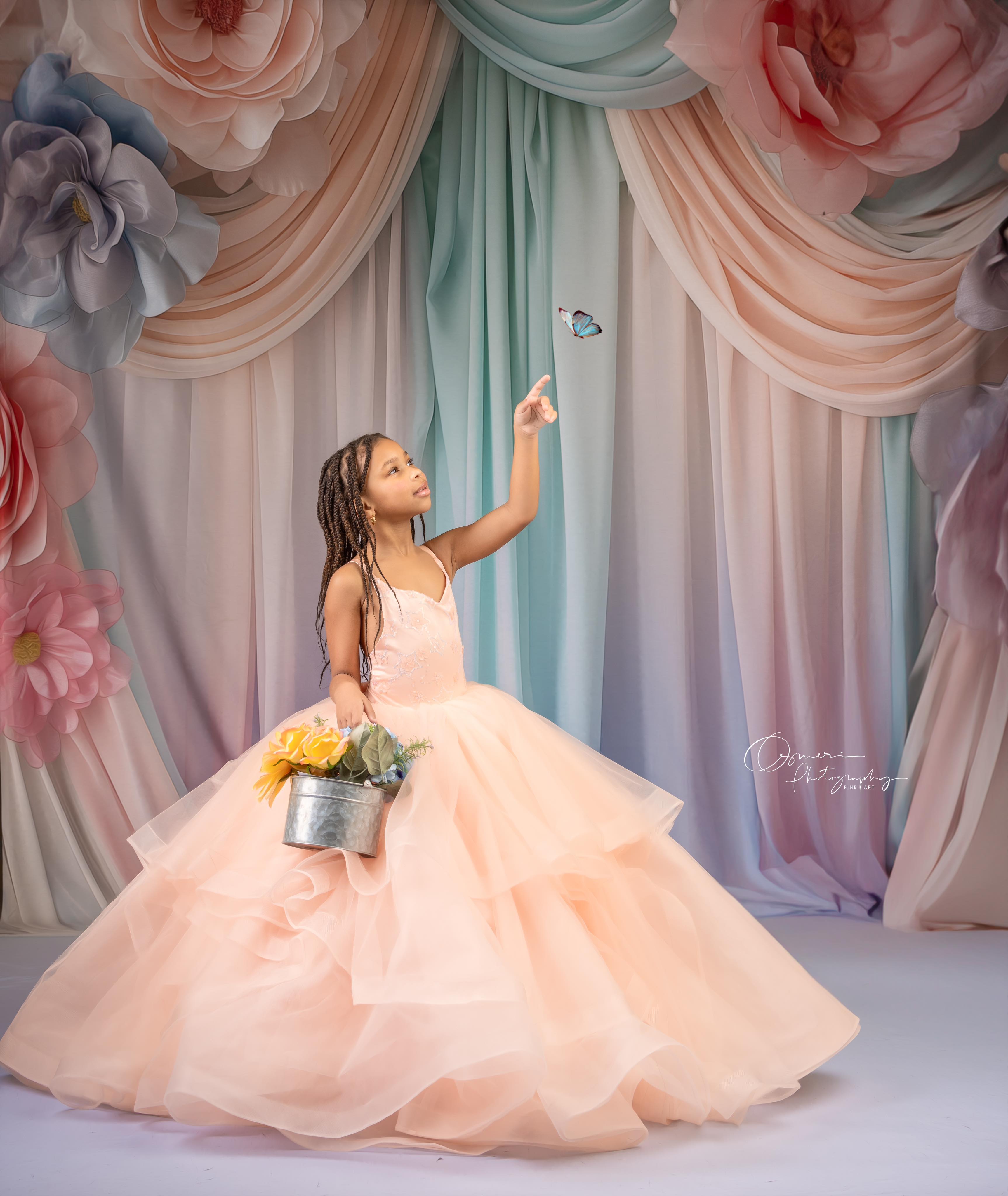 Couture Spring Gown for Photoshoot