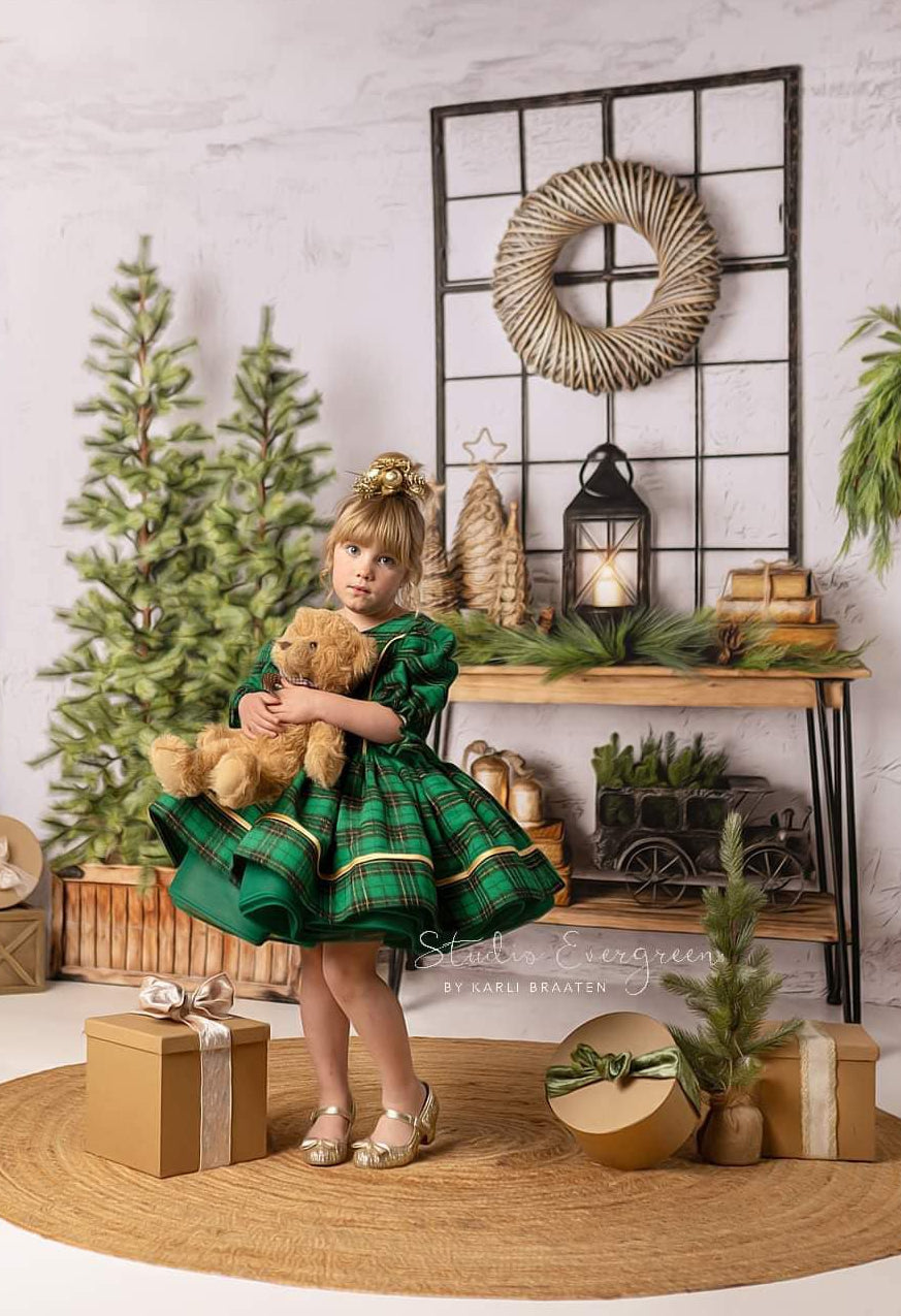 studio evergreen and fancy props and backdrops - gown session