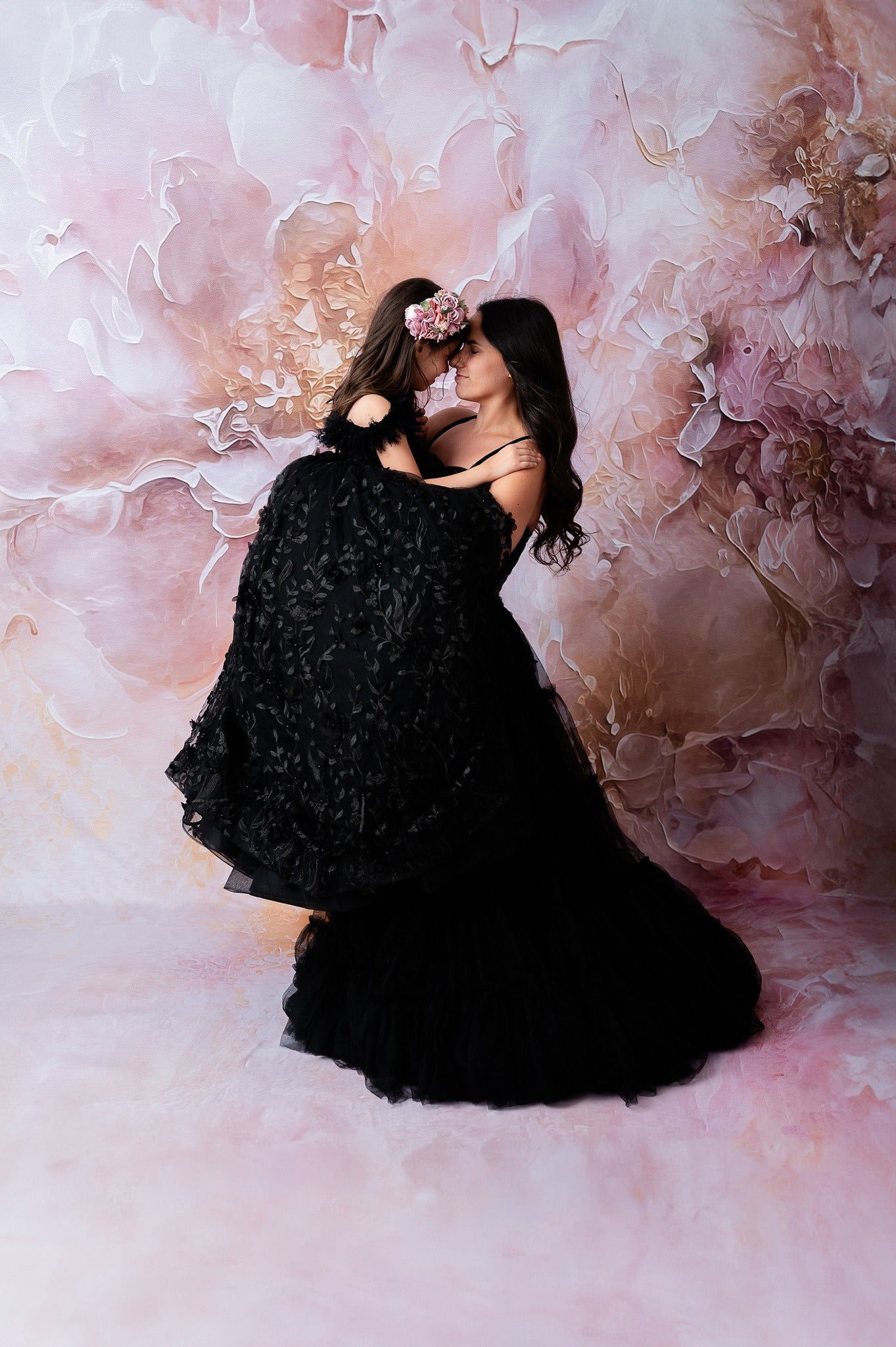 Beautiful black mommy and me gowns