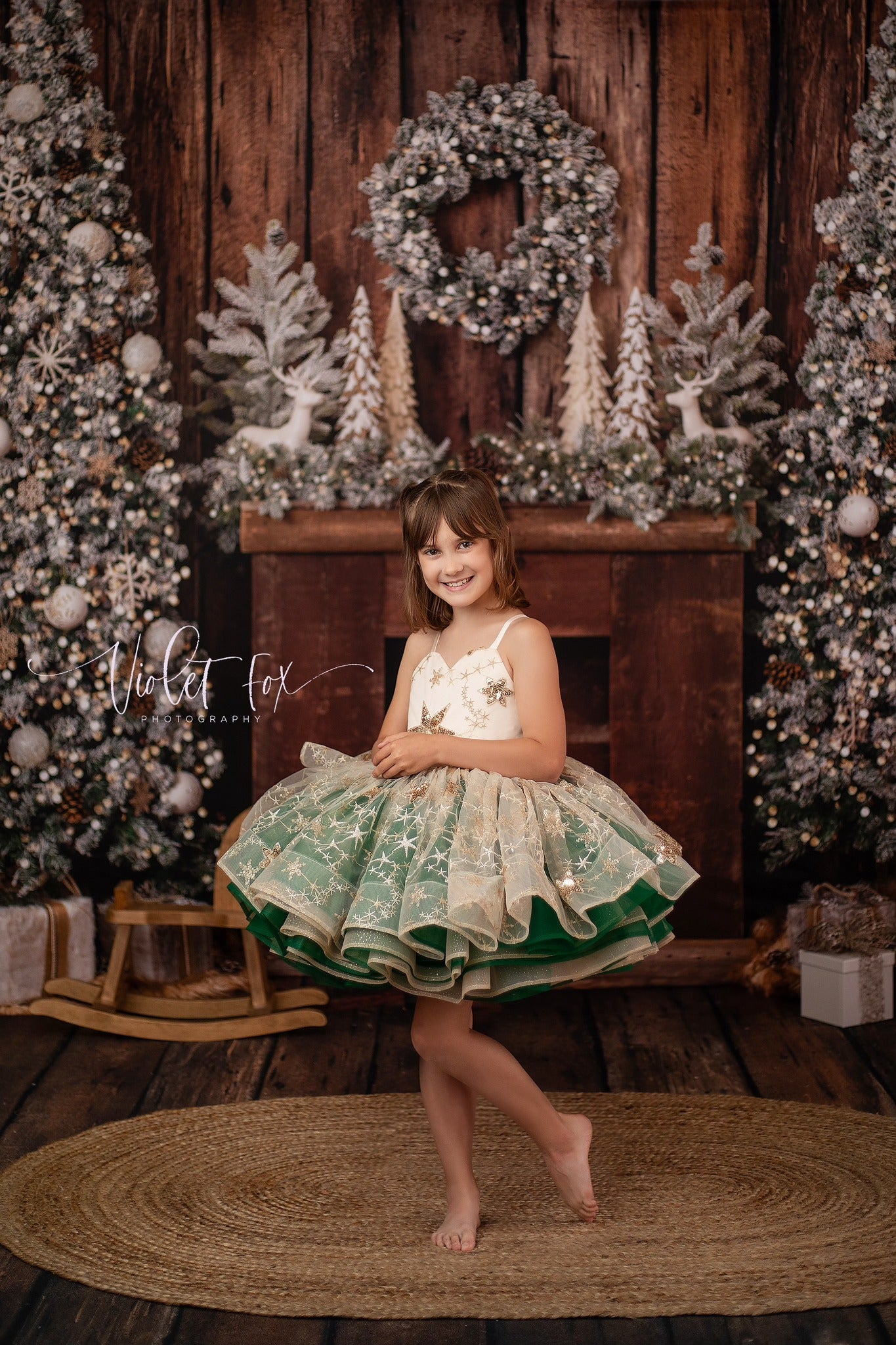 beautiful star dress for Christmas