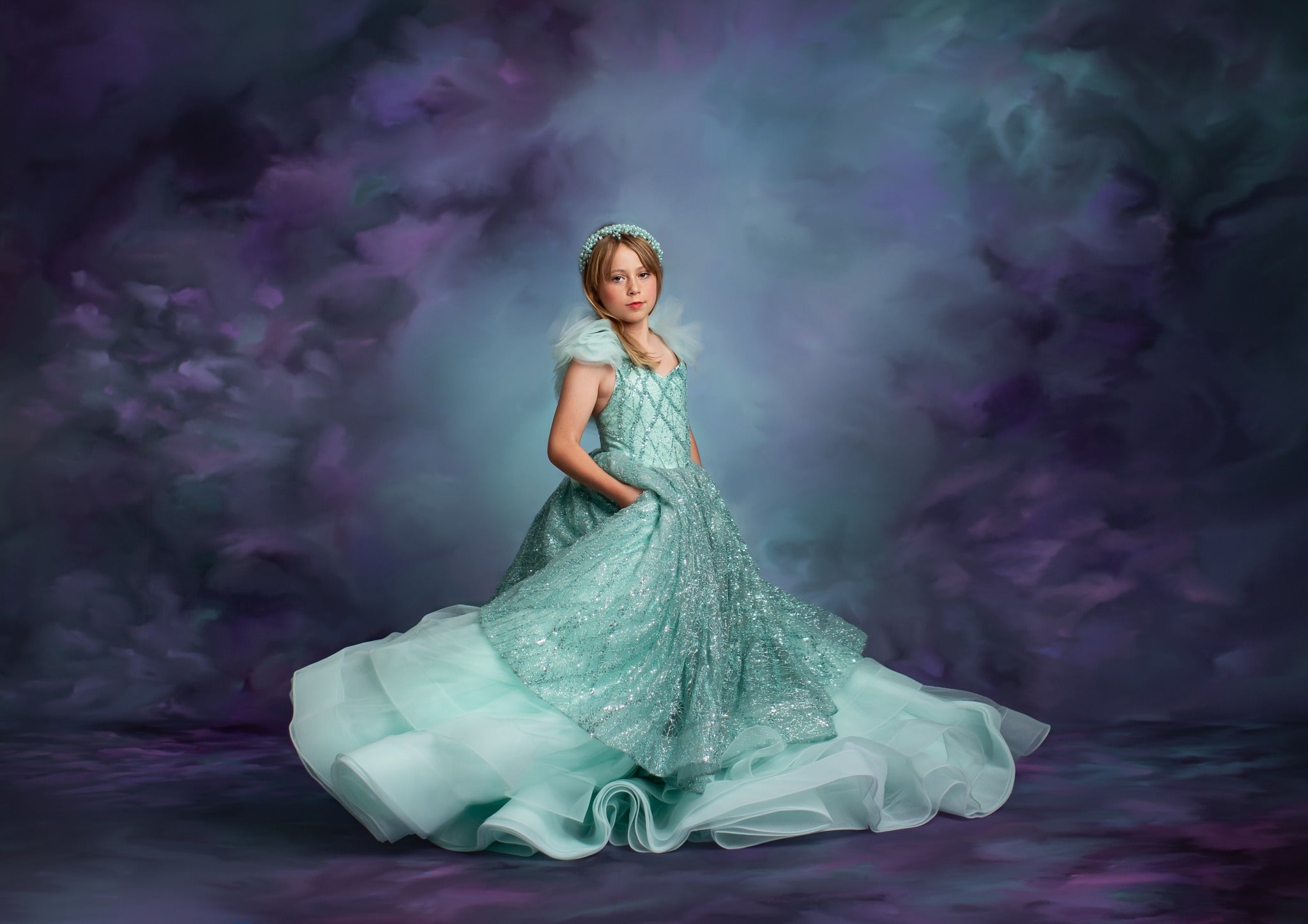 GLAM-Choose from RED OR SEAFOAM - select your silhouette Floor Length Gown Editorial Dress, Couture Gown, Special Occasion Dress