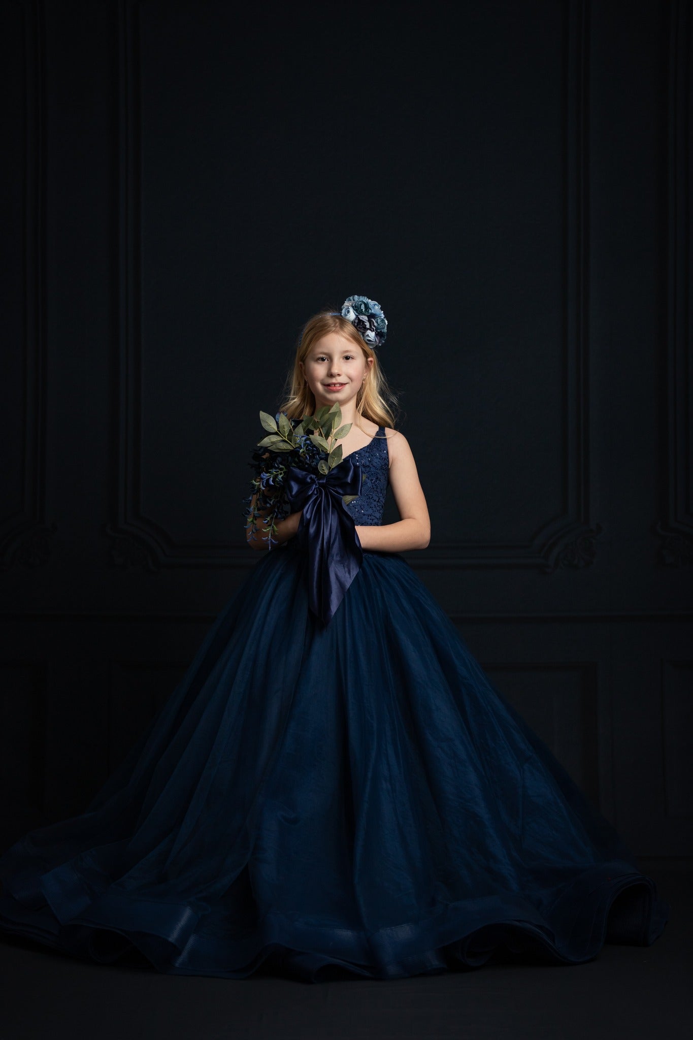 Fleur de Nuit – Flower of the Night-select your silhouette Floor Length Gown Editorial Dress, Couture Gown, Special Occasion Dress