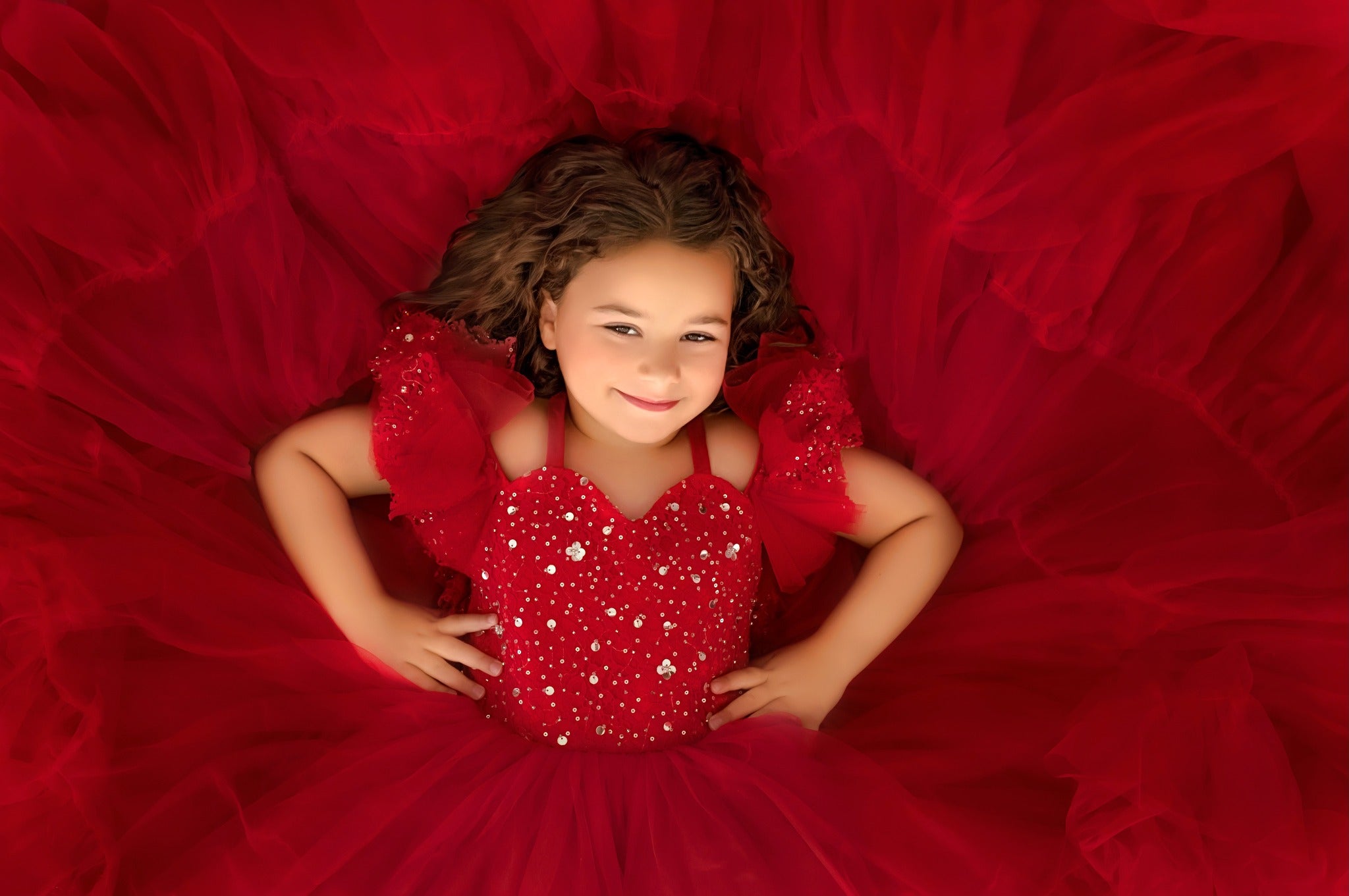 Poise- floor long gown -off shoulder details (4- 5 year)
