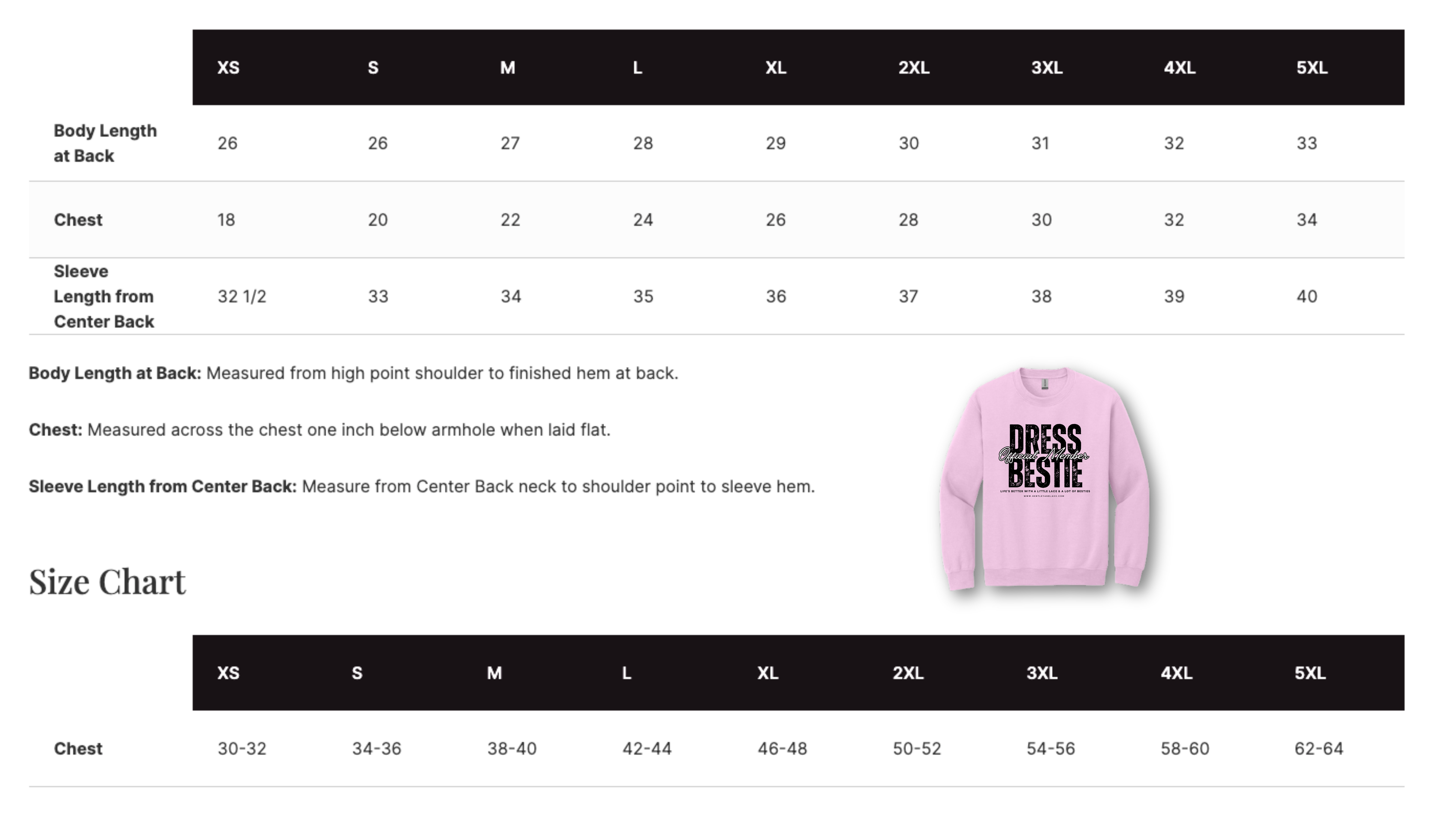 Dress Bestie Merch - Sweater