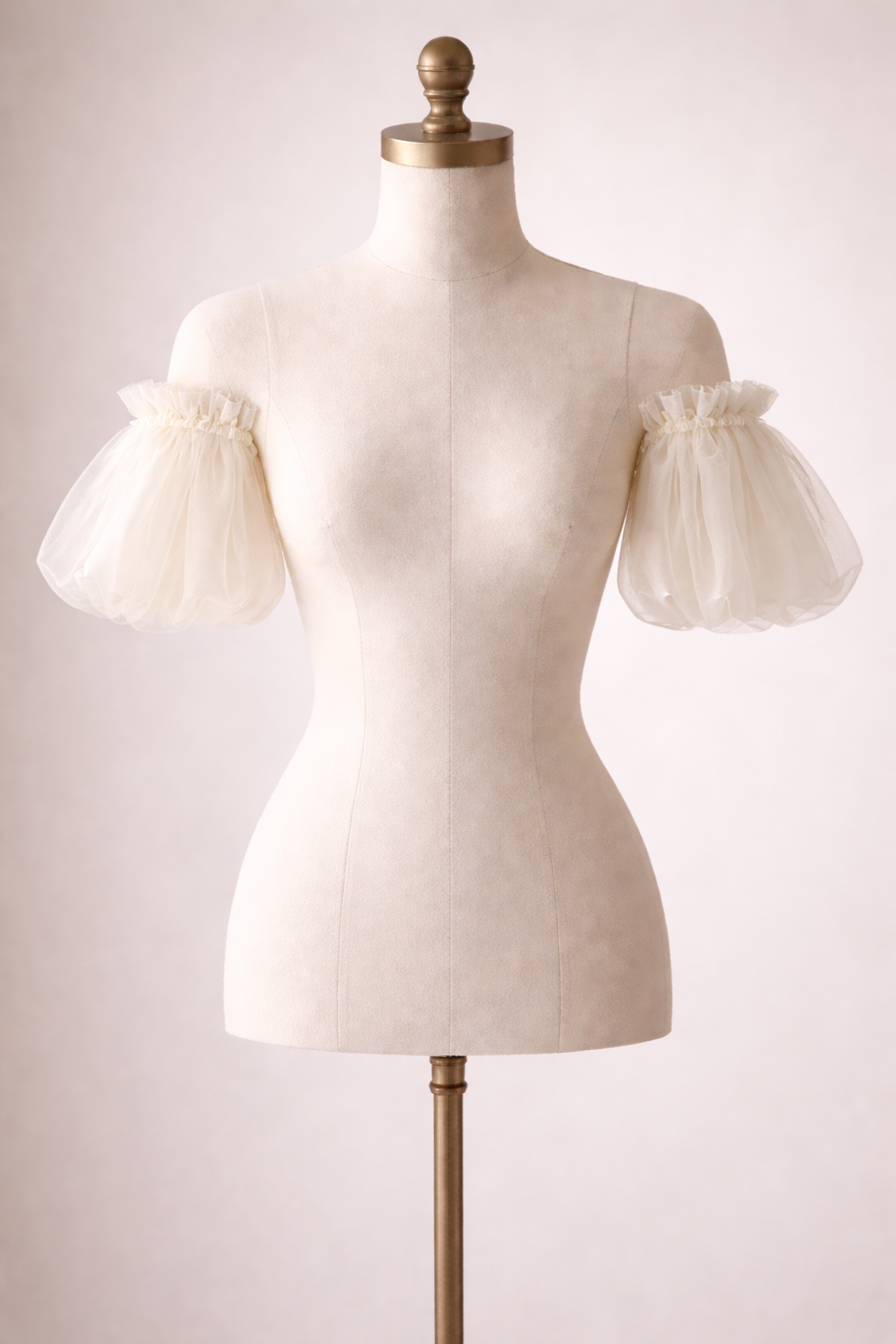 Detachable Cap Sleeves — Satin or Tulle — Custom color