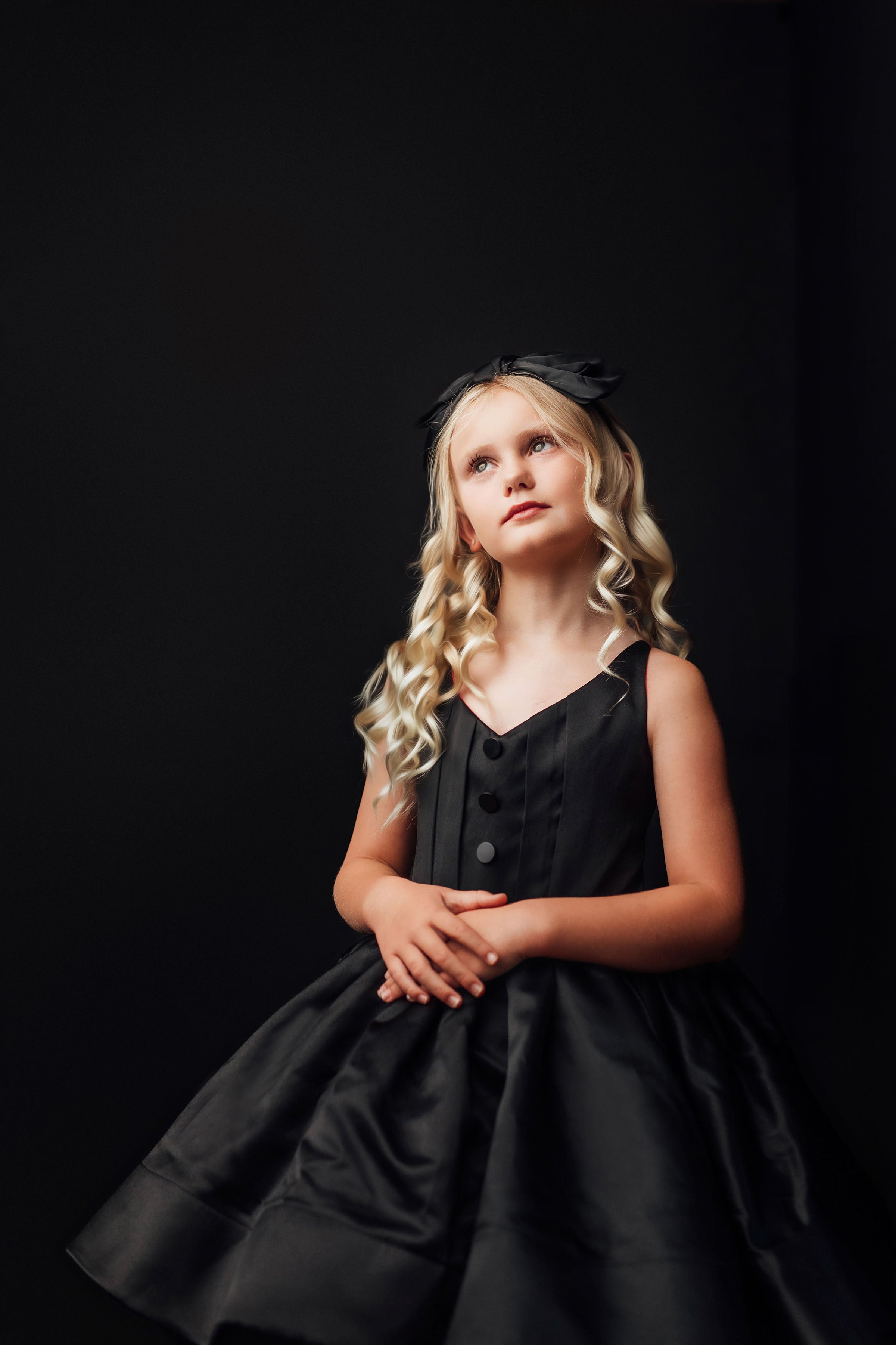 Reversible "Dolly" Pink/black Petal Length Dress - Editorial Dress, Couture Gown, Special Occasion Dress
