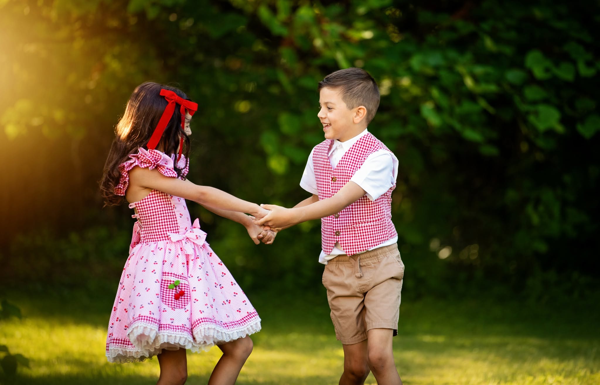 Cherry Picnic Custom Heirloom Dress Option One