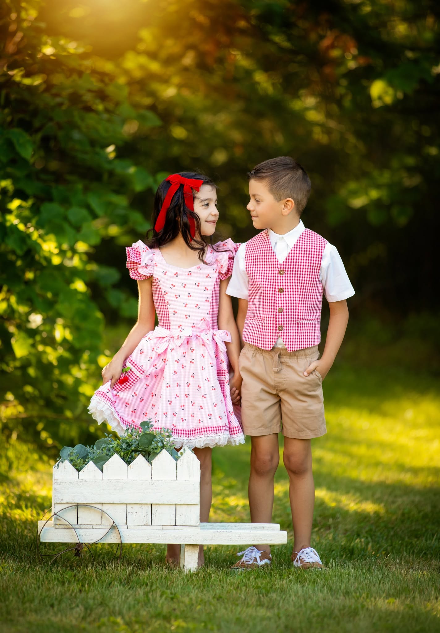 Cherry Picnic Custom Heirloom Dress Option One