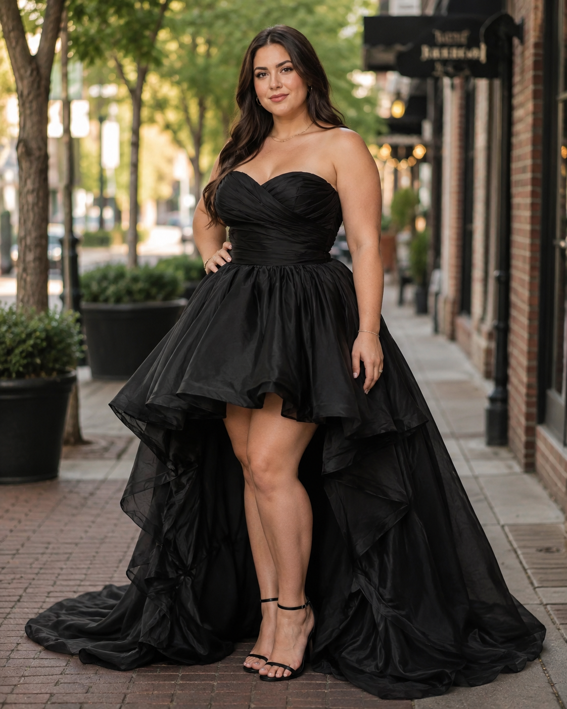 RTS NEW Tatyana High Low Gown midi length