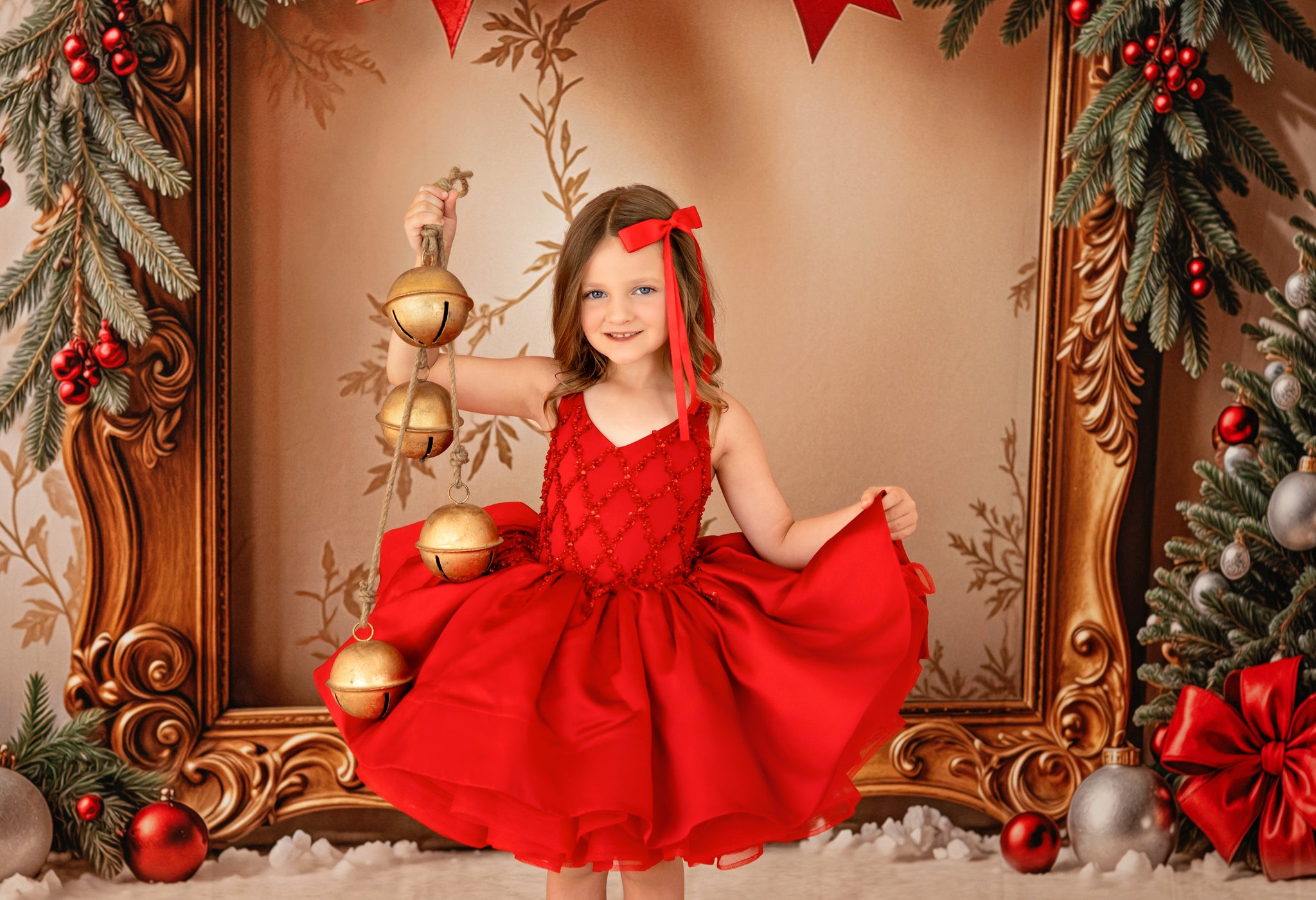 red christmas dress 5t Lwnydplsd Christmas Dresses Fancy Christmas for Girls Christmas Dress Up Blue Prom Dress 5t Girl Clothes for 11 Year Old Girls Little Girls Clothes,