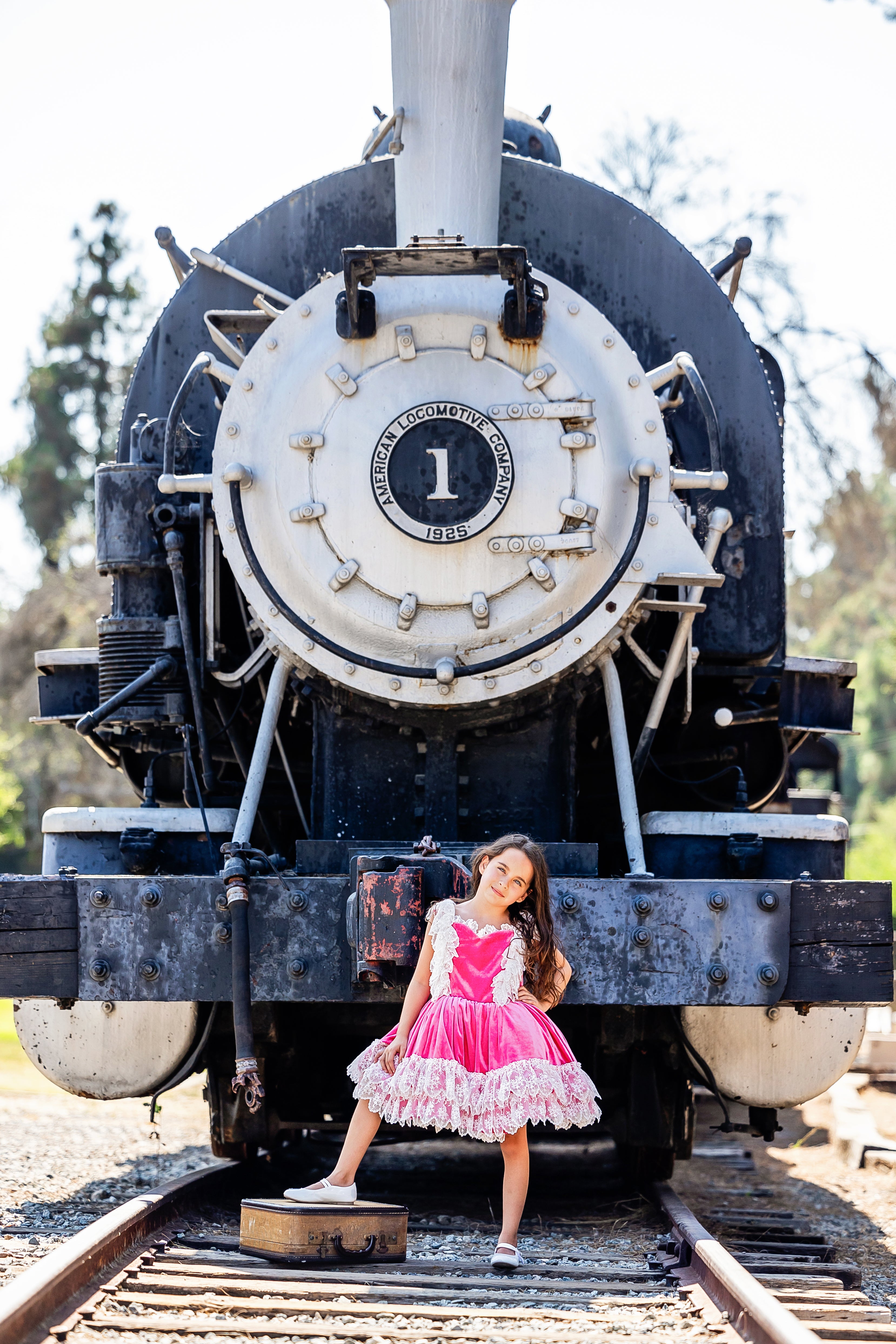 "Sweetheart Serenade" - vintage length dress ( 6 Year - 7 Year)