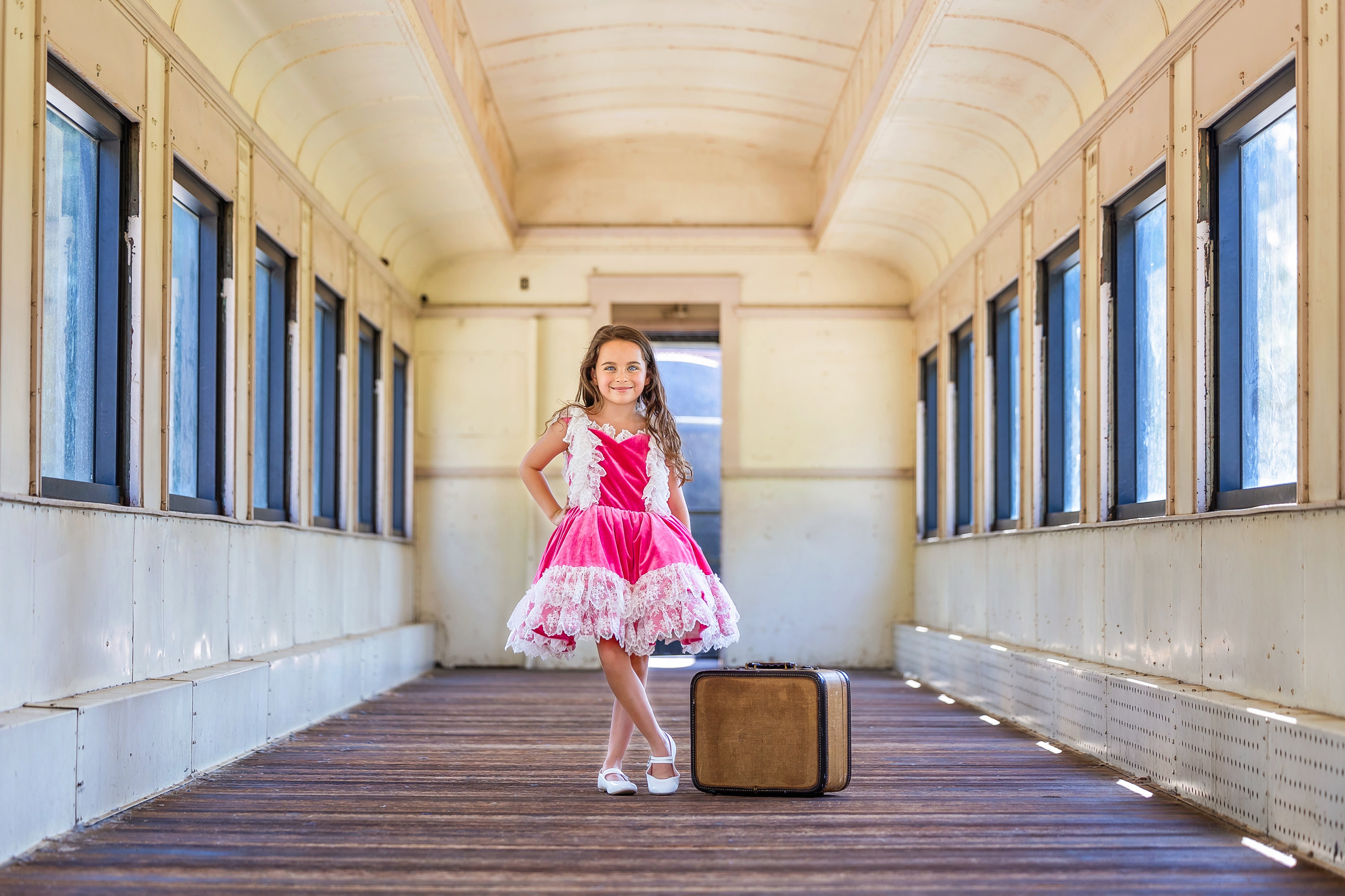 "Sweetheart Serenade" - vintage length dress ( 6 Year - 7 Year)