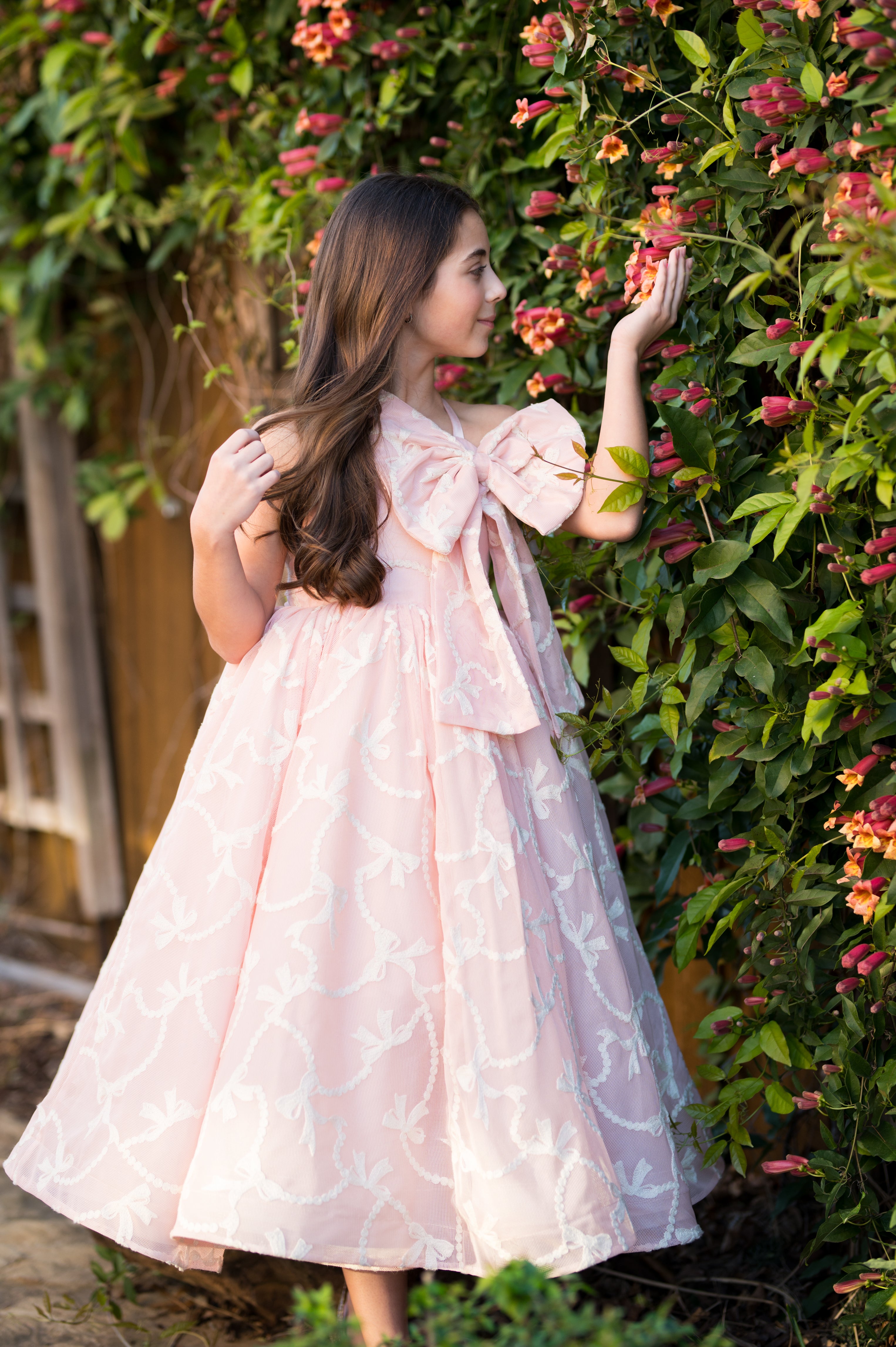 Pink Parlor Floor-Length Rental Gown | Fits 3Y–5Y