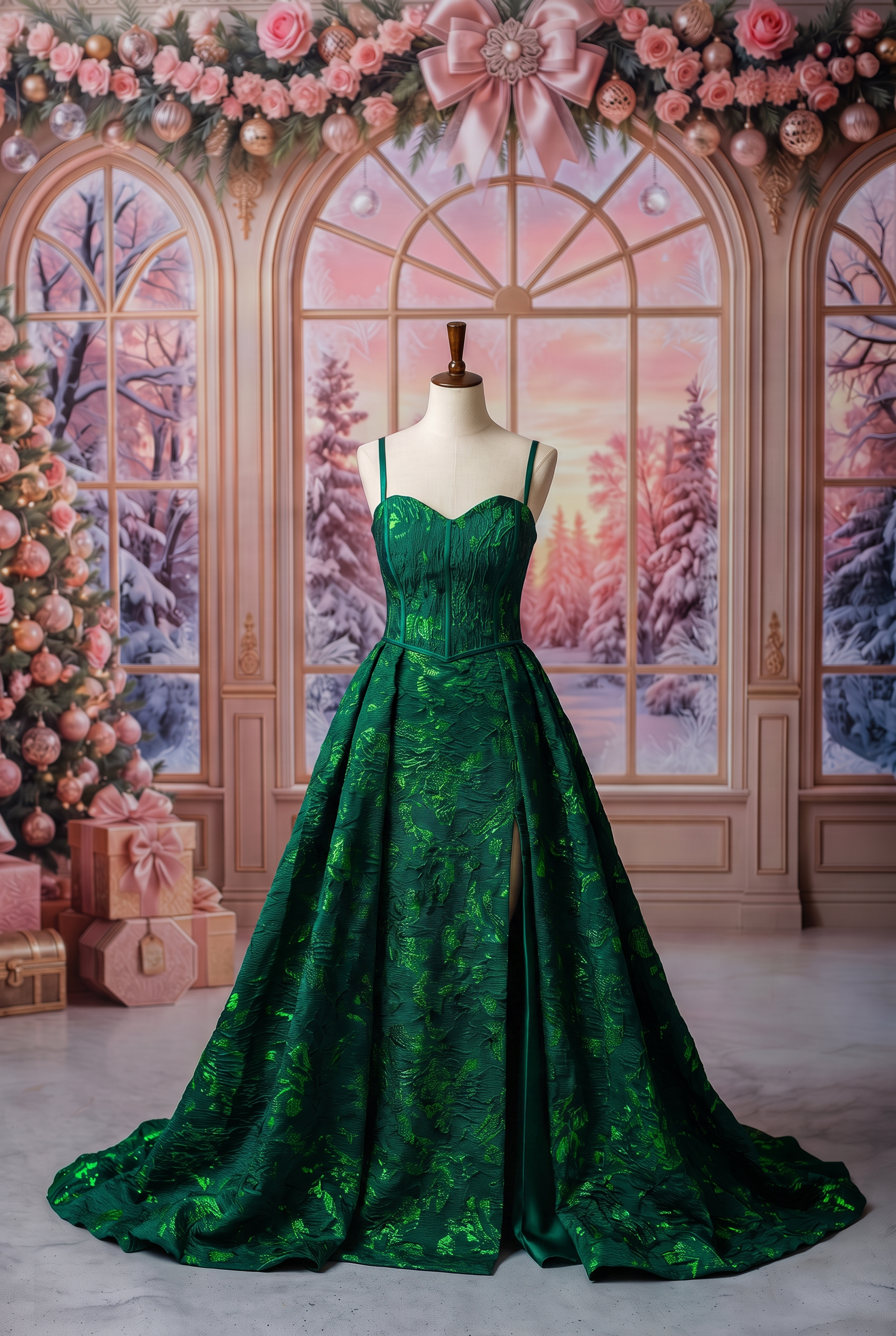 The Emerald Eve Gown – Rental Gown | Teen to Adult (Women's Size 6–12)