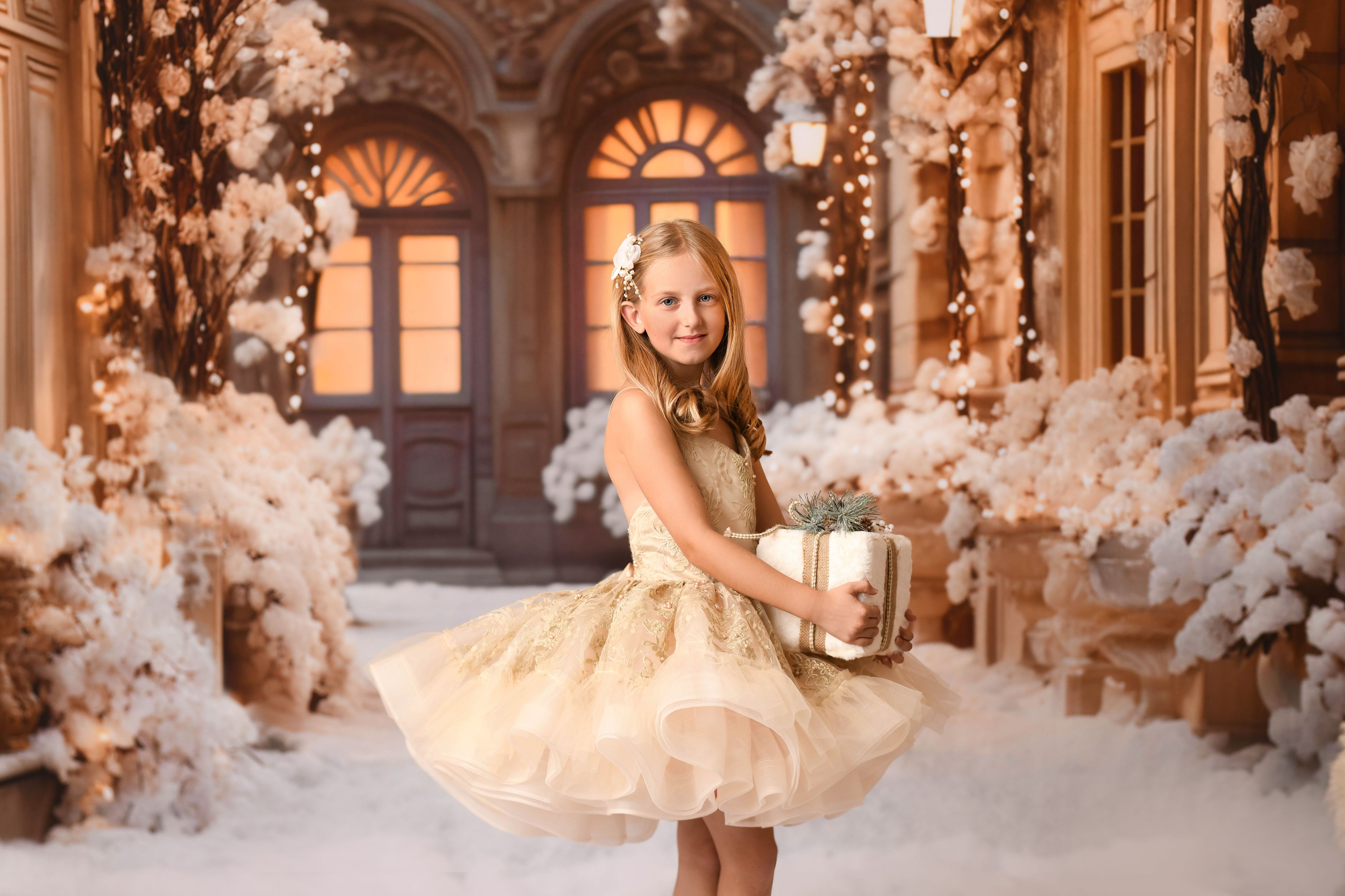 "Golden Halo" Petal Length (4 Year-Petite 5Year)