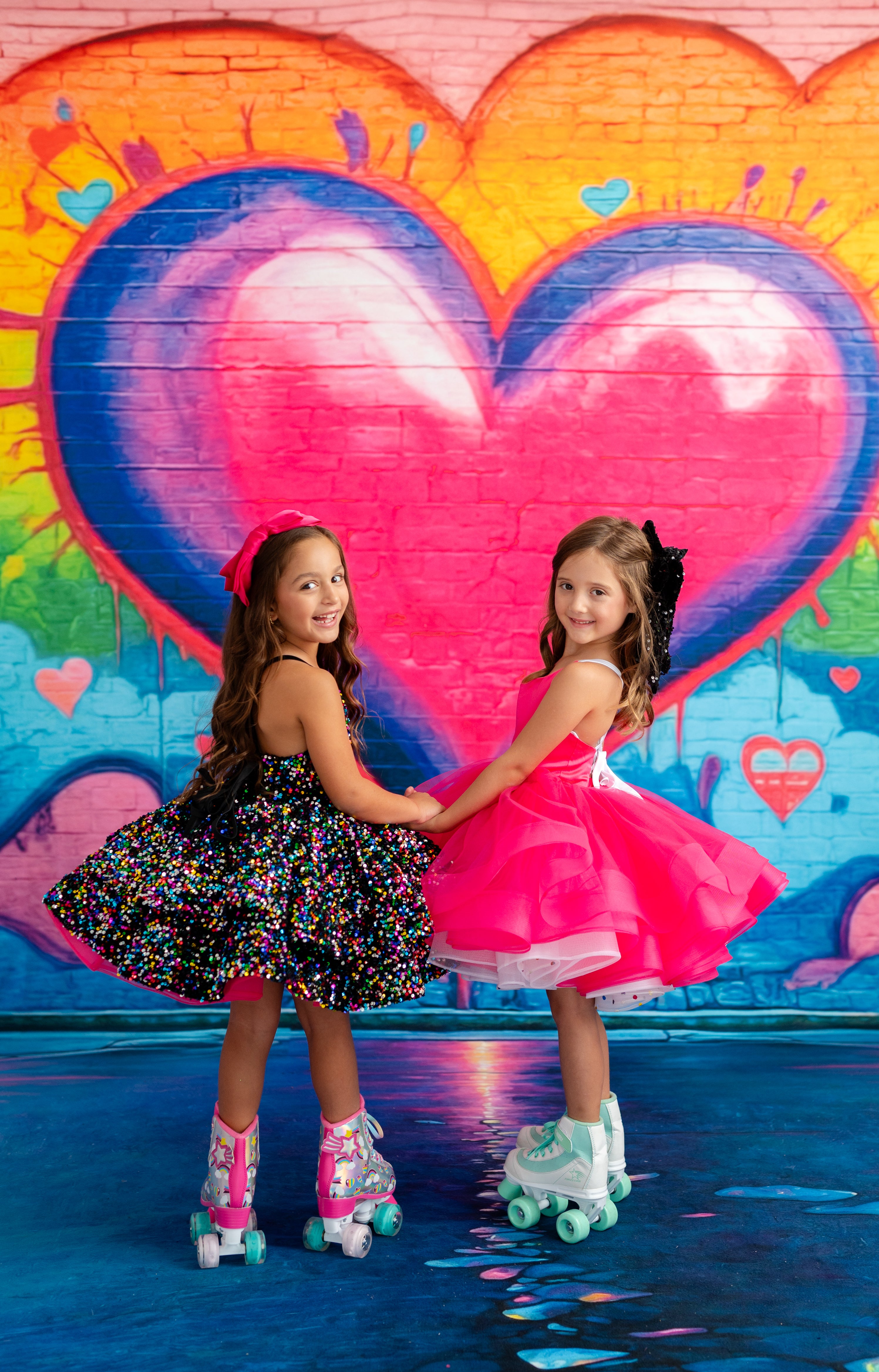 Prism Sparkle Short Petal Dress – Couture for Girls (5–6 Years)