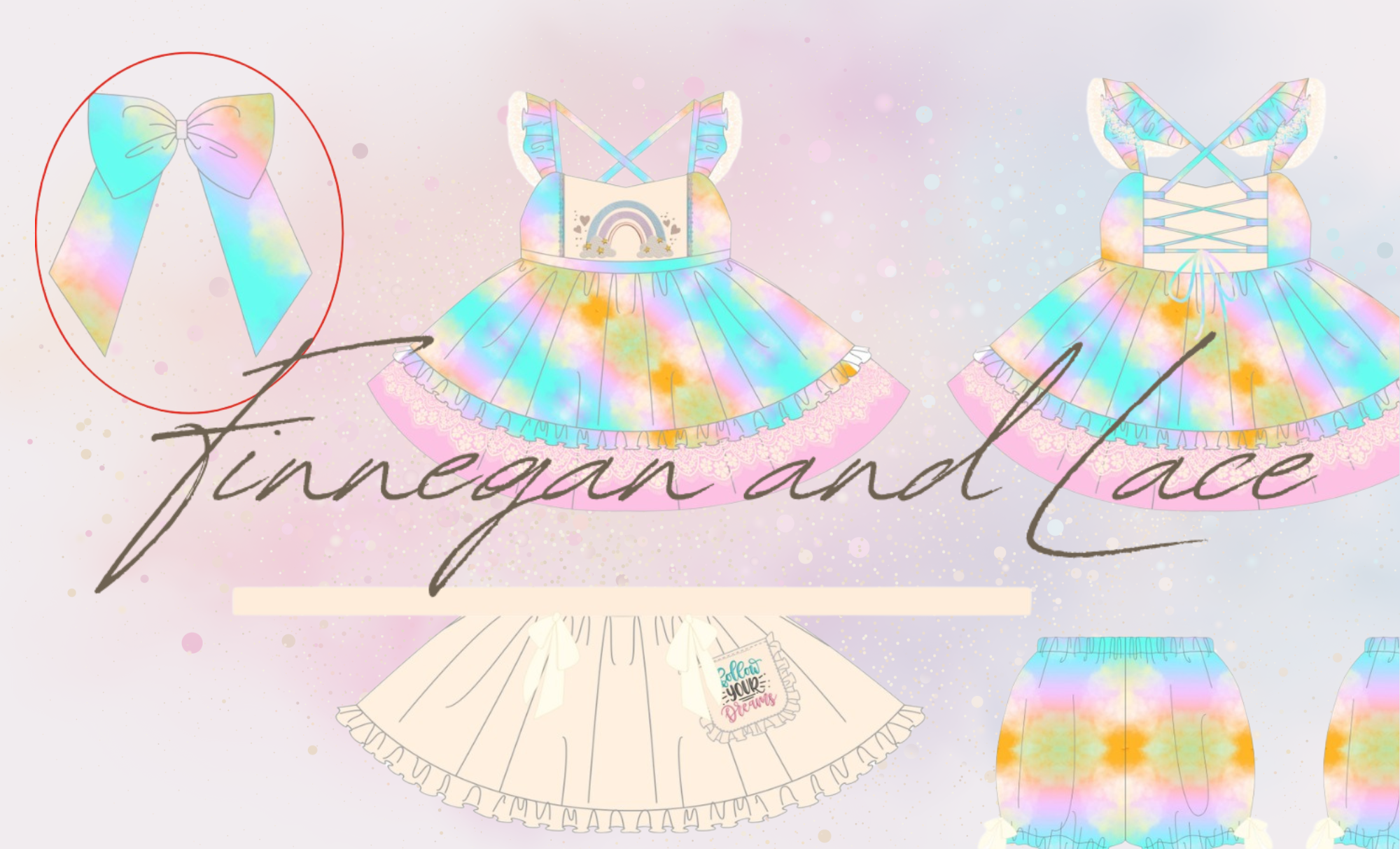 rainbow dresses for girls
