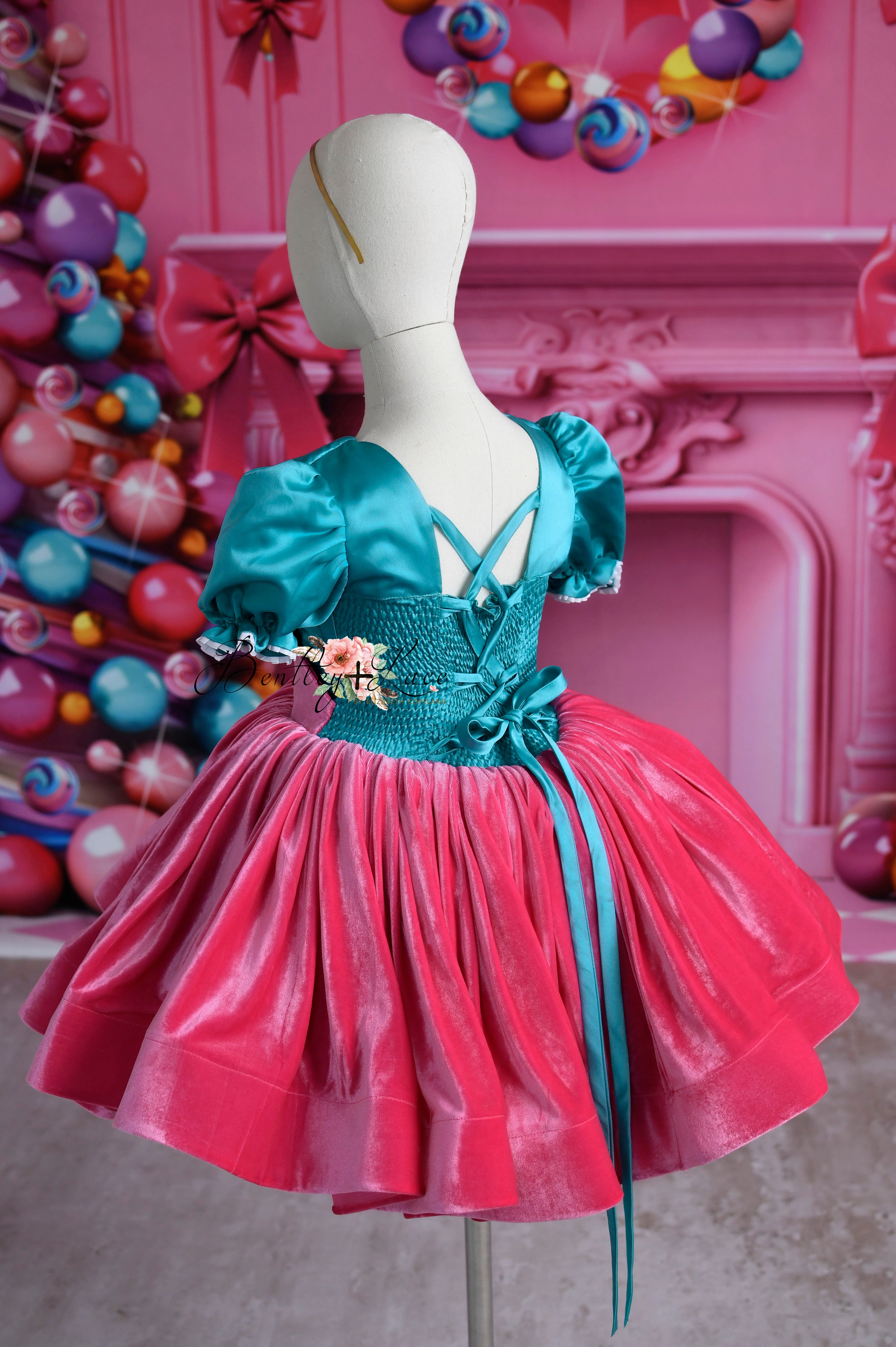 "Candy Affair Dress" -   petal length dress ( 6 Year - 7 Year)