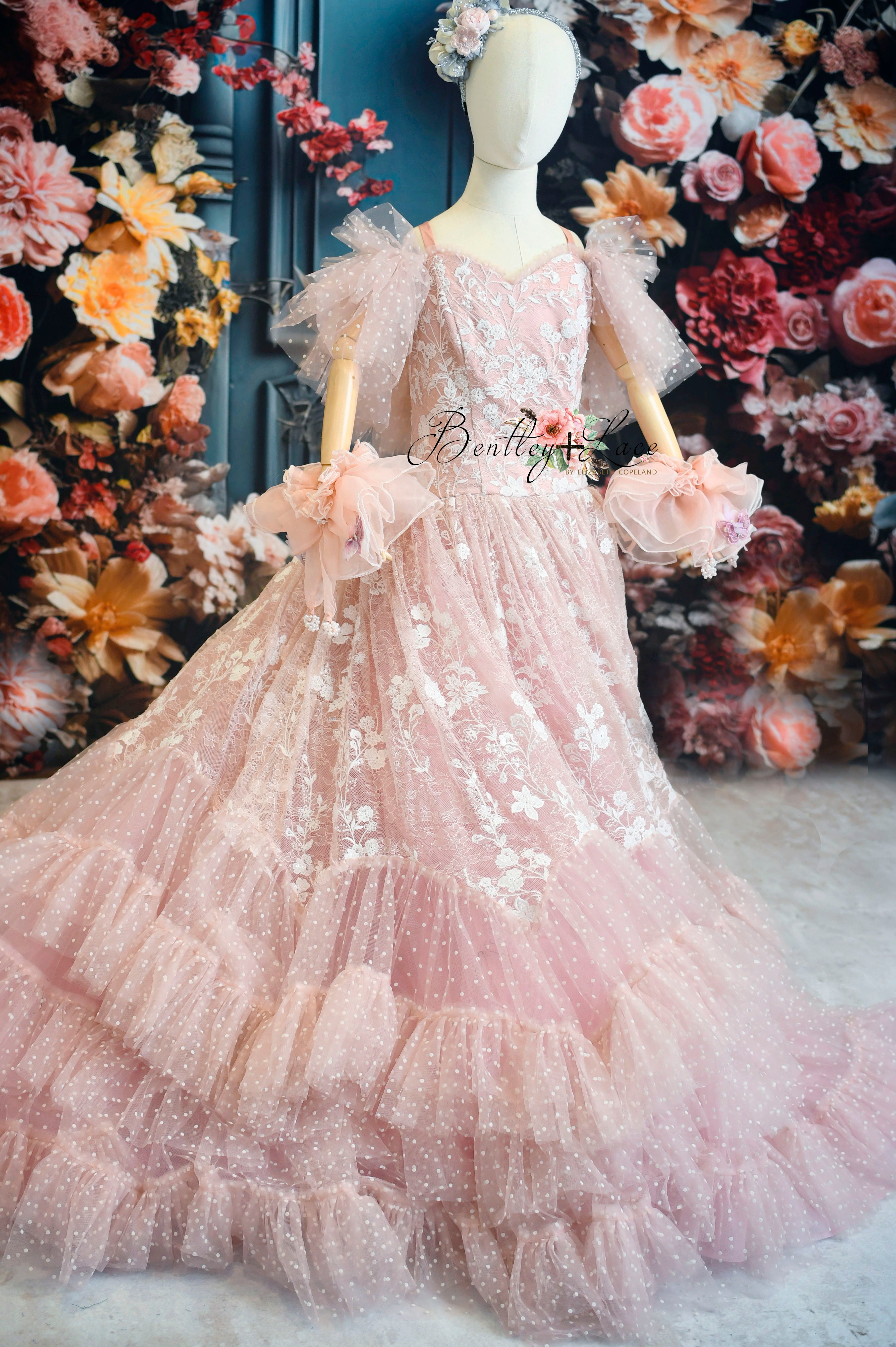 Custom gowns for mommy and me - special occasions and photography sessions.