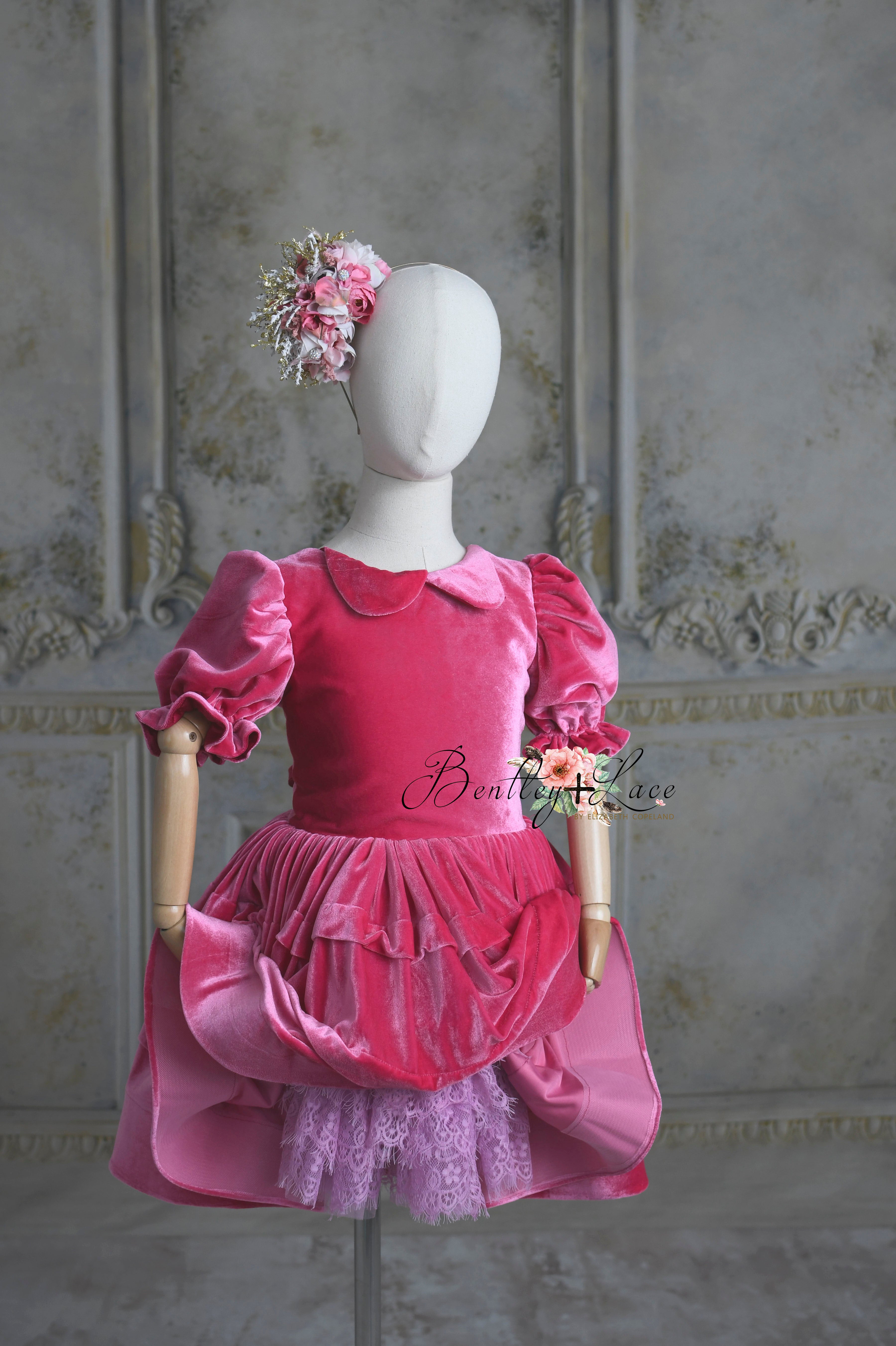 "Sammy" - Rental Box Set vintage length dress + 2 short tulle lace skirts  ( 5 Year - 7 Year)