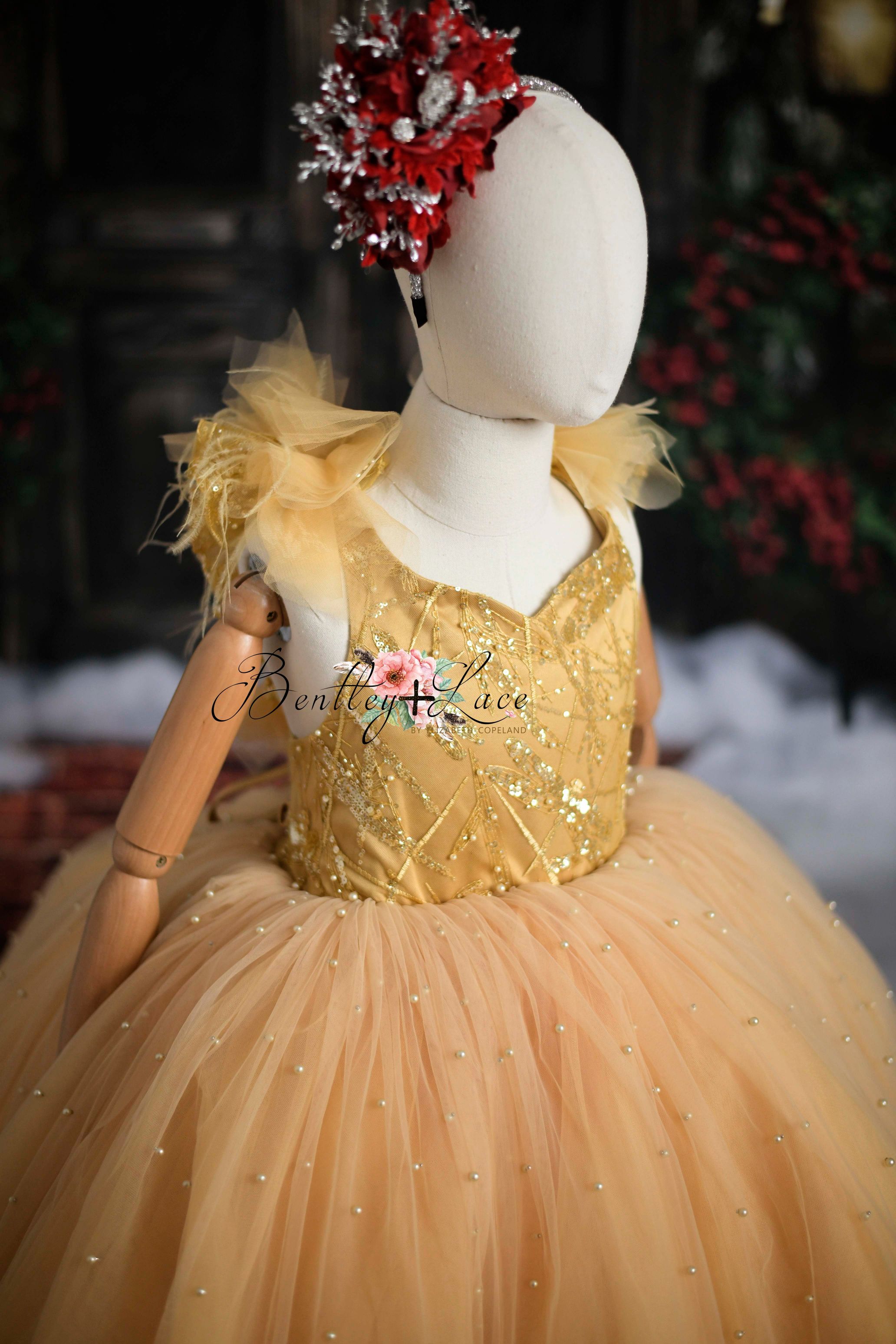 RTS EUC retired rental Fairy Dust-Toddler floor long gown (3 year- 4 year)