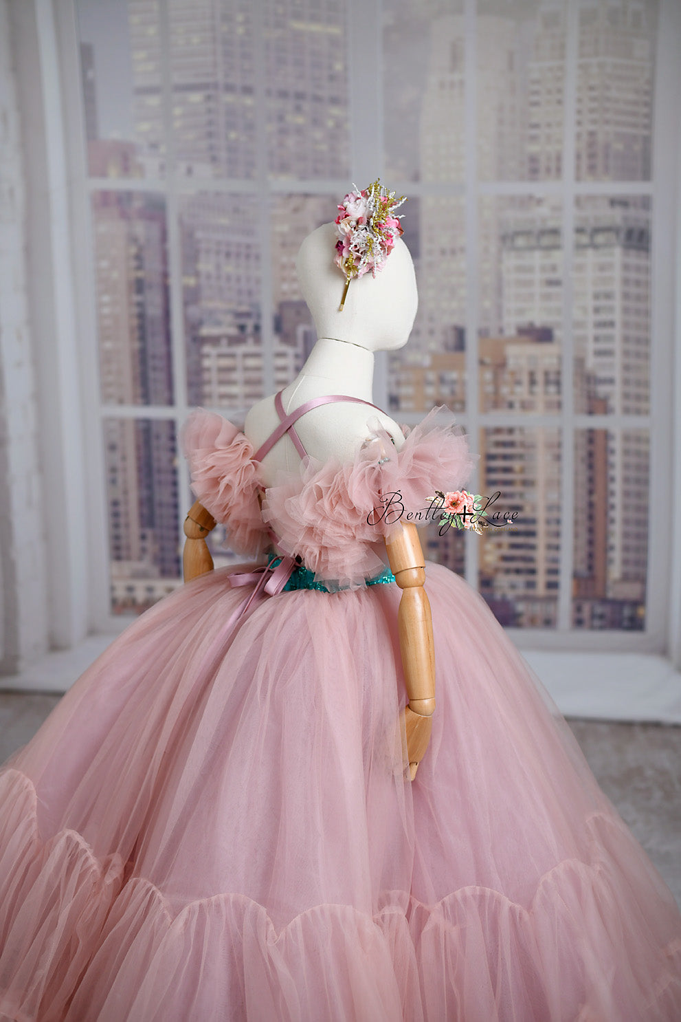 You're a Jewel-floor long gown -off shoulder details (6- 7 year) sold rts