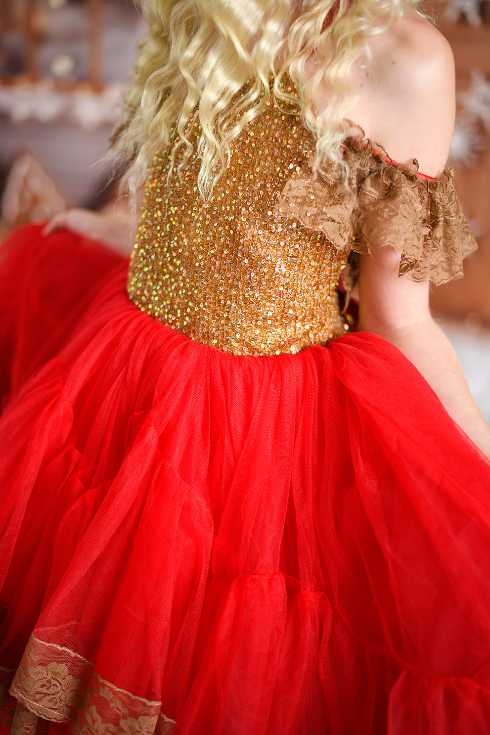 "Ging" Sequin high low Editorial Dress, Couture Gown, Special Occasion Dress